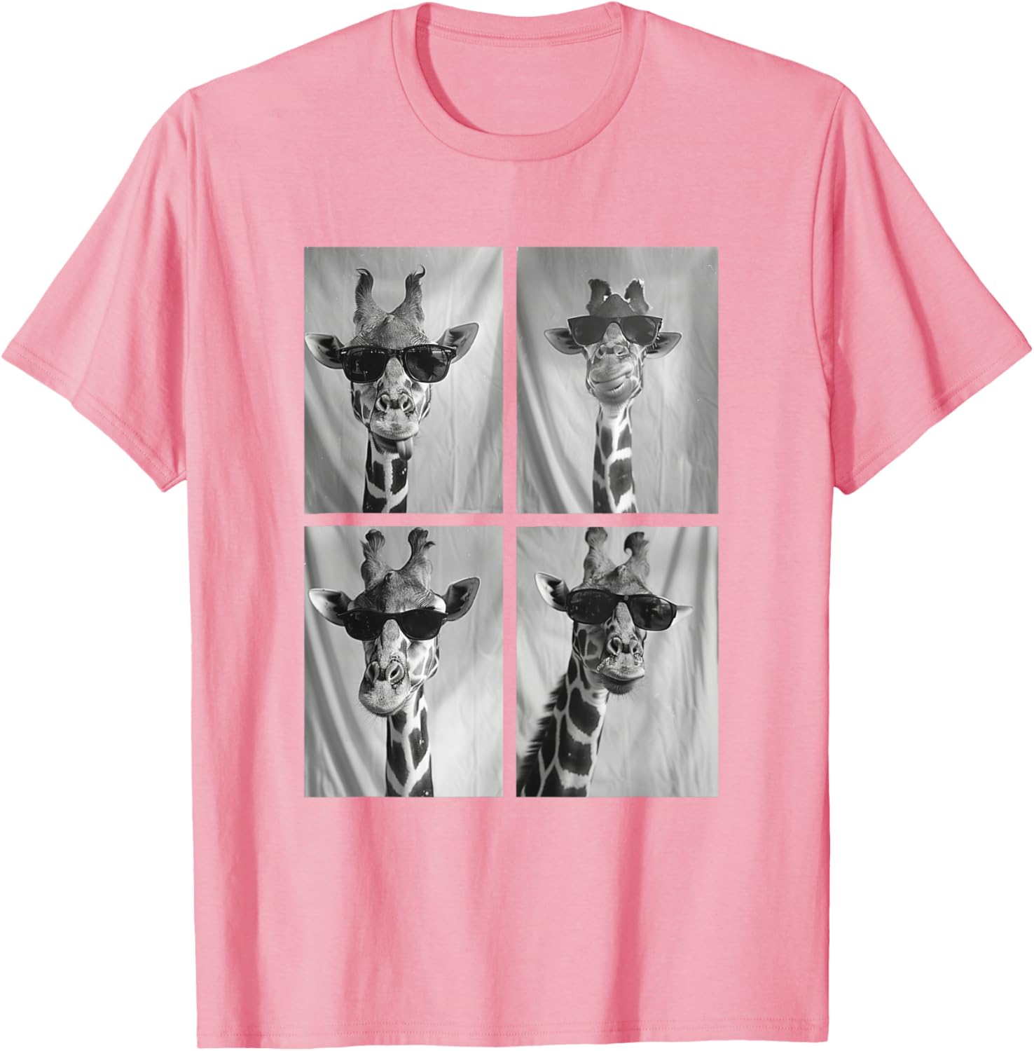Cute Giraffe in Sunglasses Cool African Hipster T-Shirt for Animal Lovers - 18