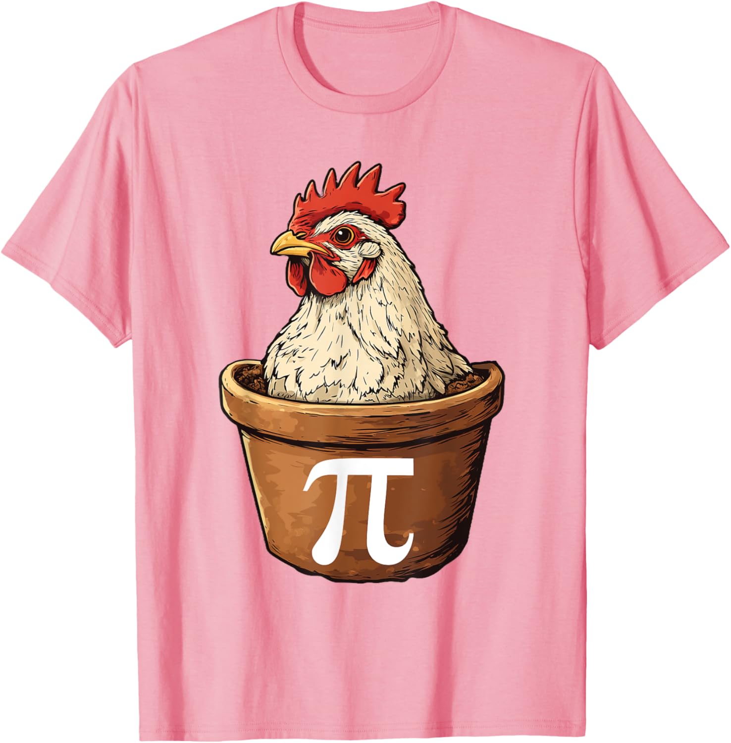 Funny Chicken Pot Pi Math T-Shirt for Math Lovers and Foodies - 14