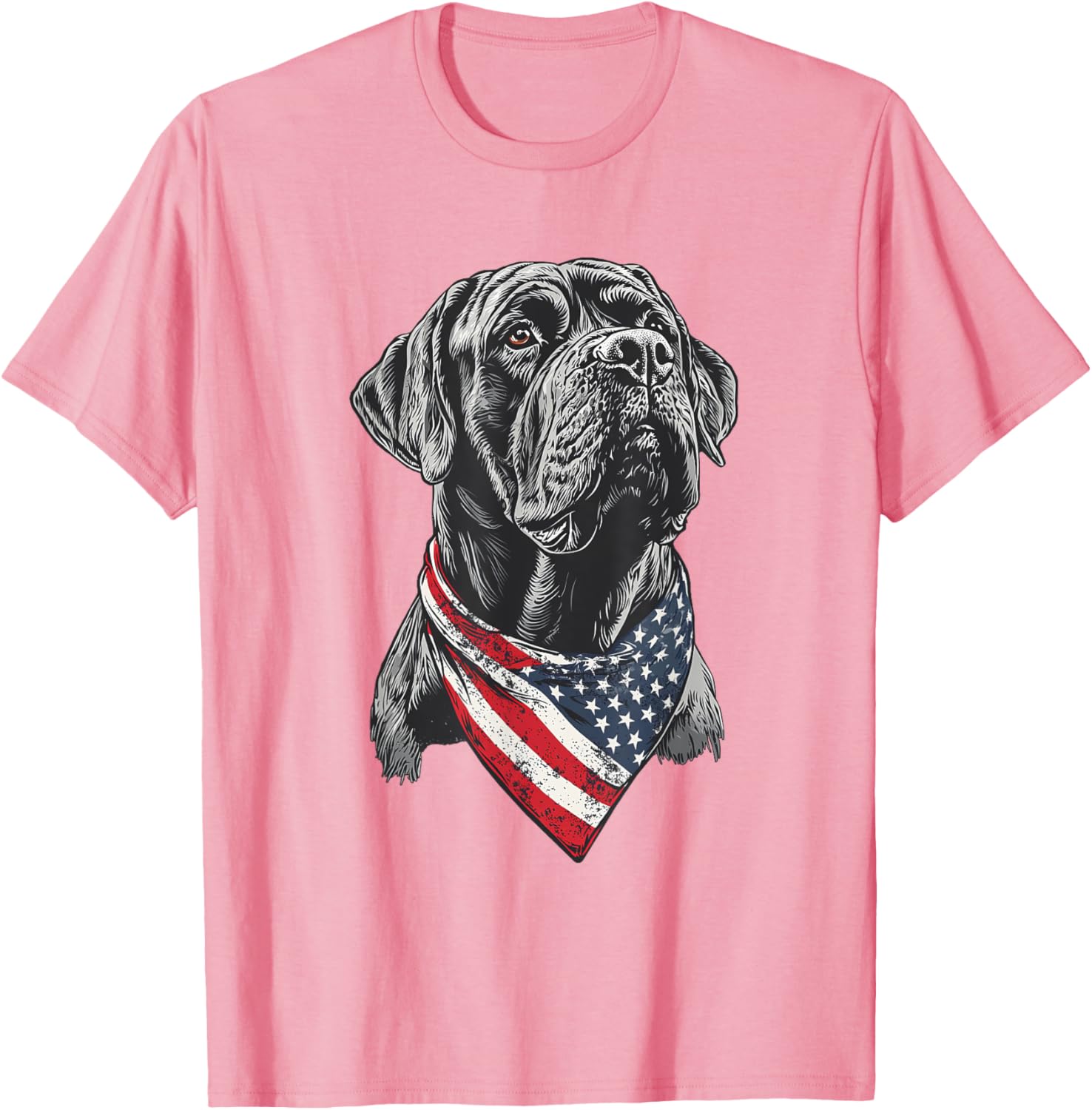 English Mastiff American Flag T-Shirt for Dog Lovers and Patriotism - 6