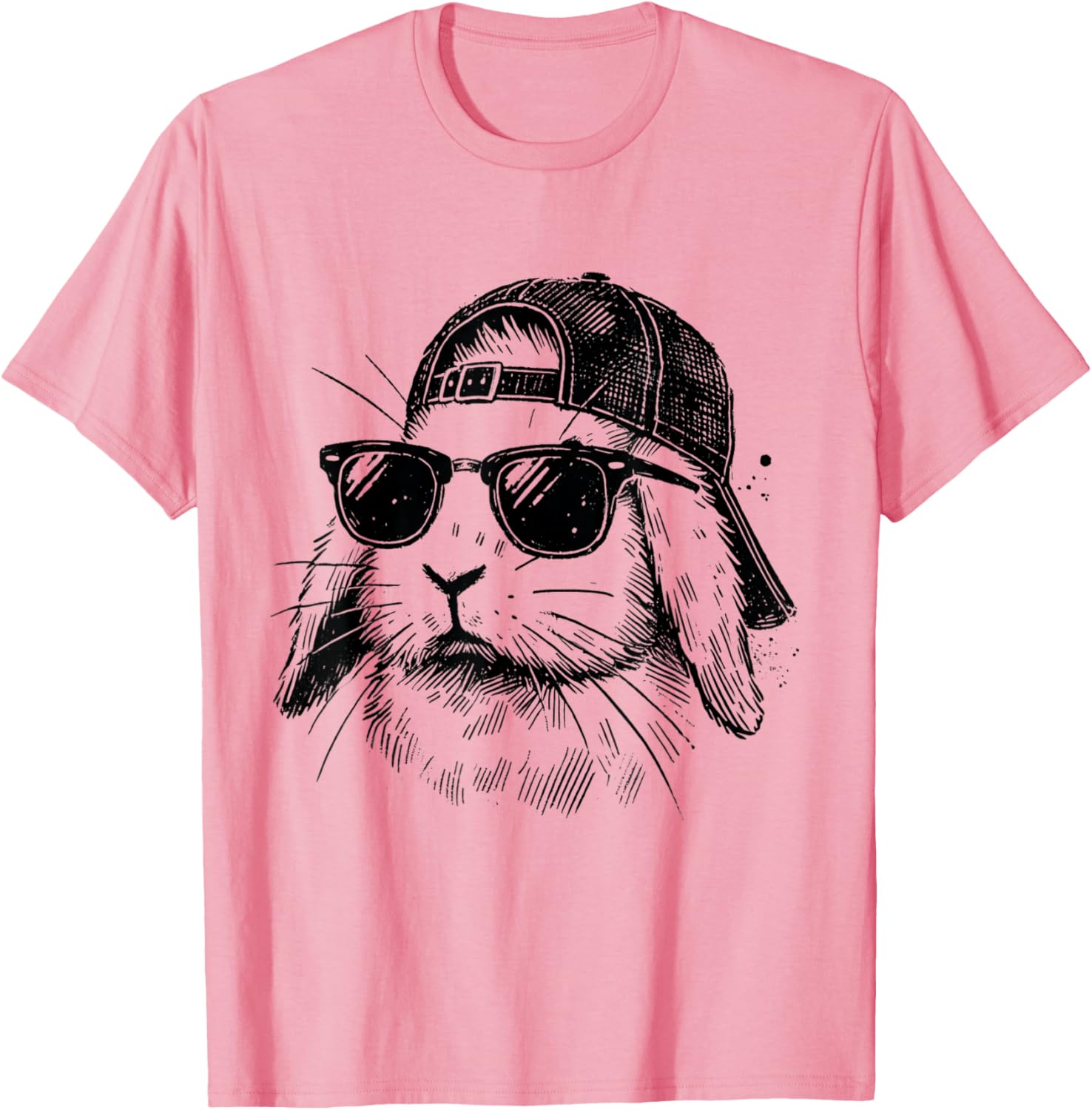Bunny Face Sunglasses Easter T-Shirt for Boys Men and Kids - 6