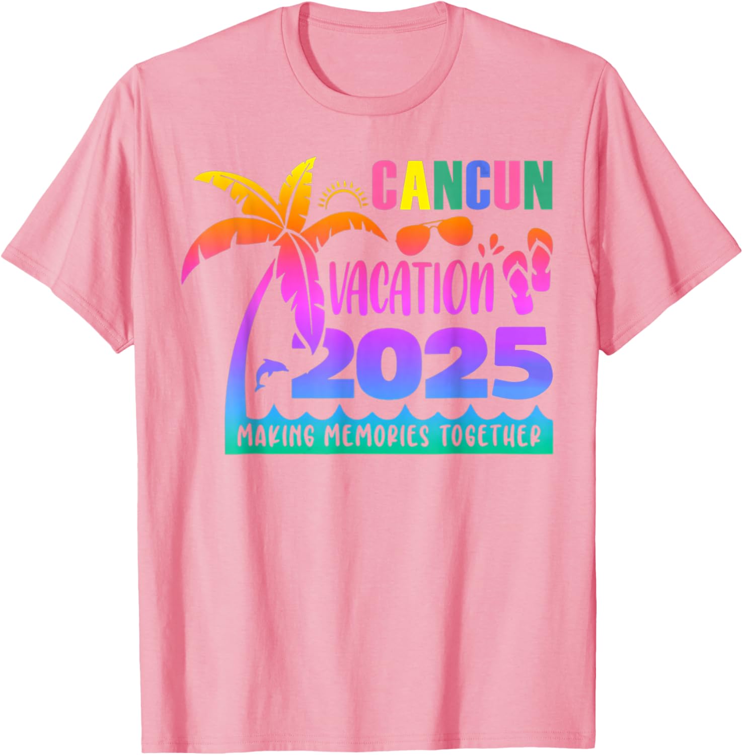 Cancun Vacation 2025 Summer Memories T-Shirt for Family Fun - 11