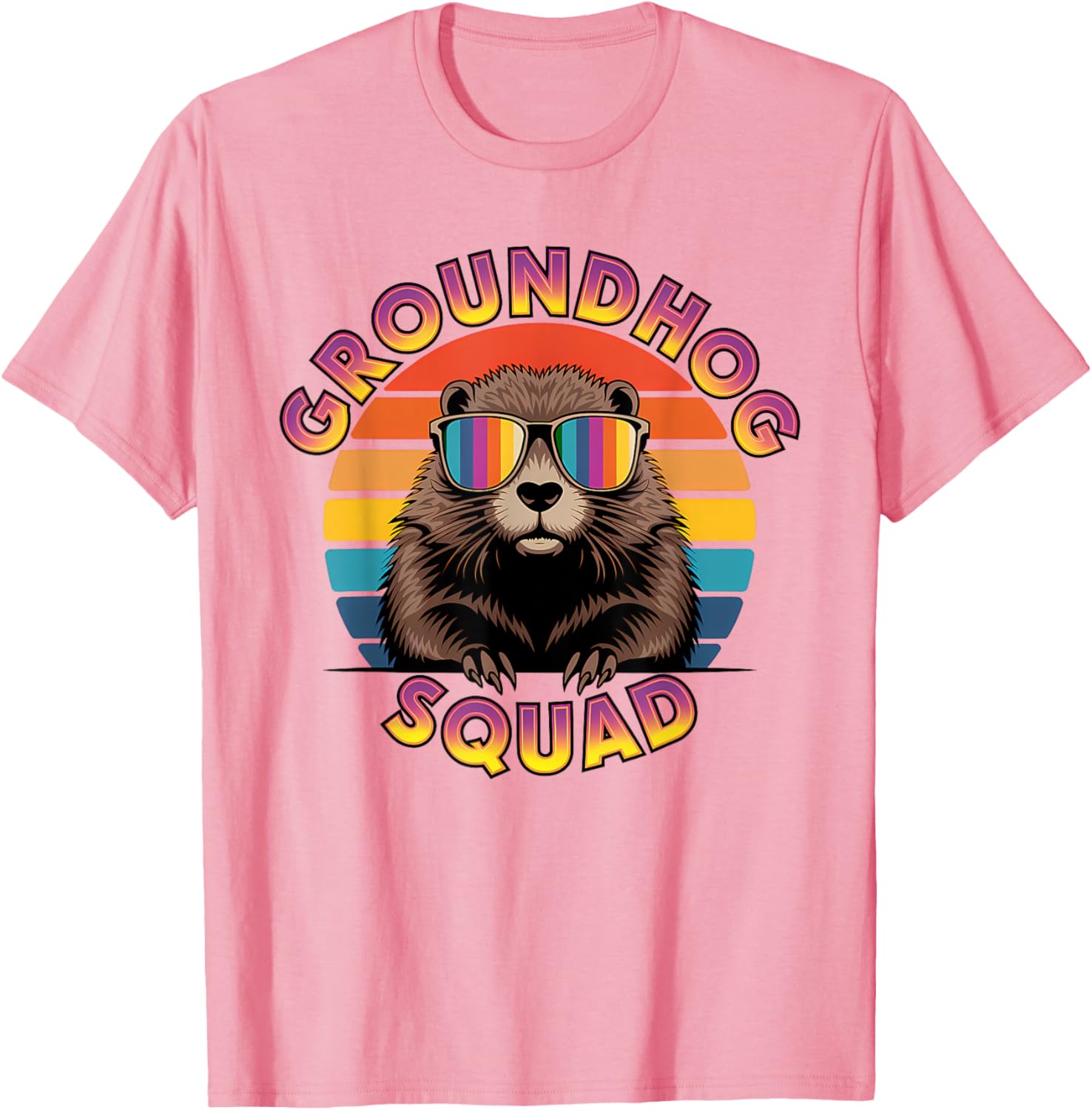 Funny Groundhog Squad Happy Groundhog Day 2025 T-Shirt for All Ages - 5