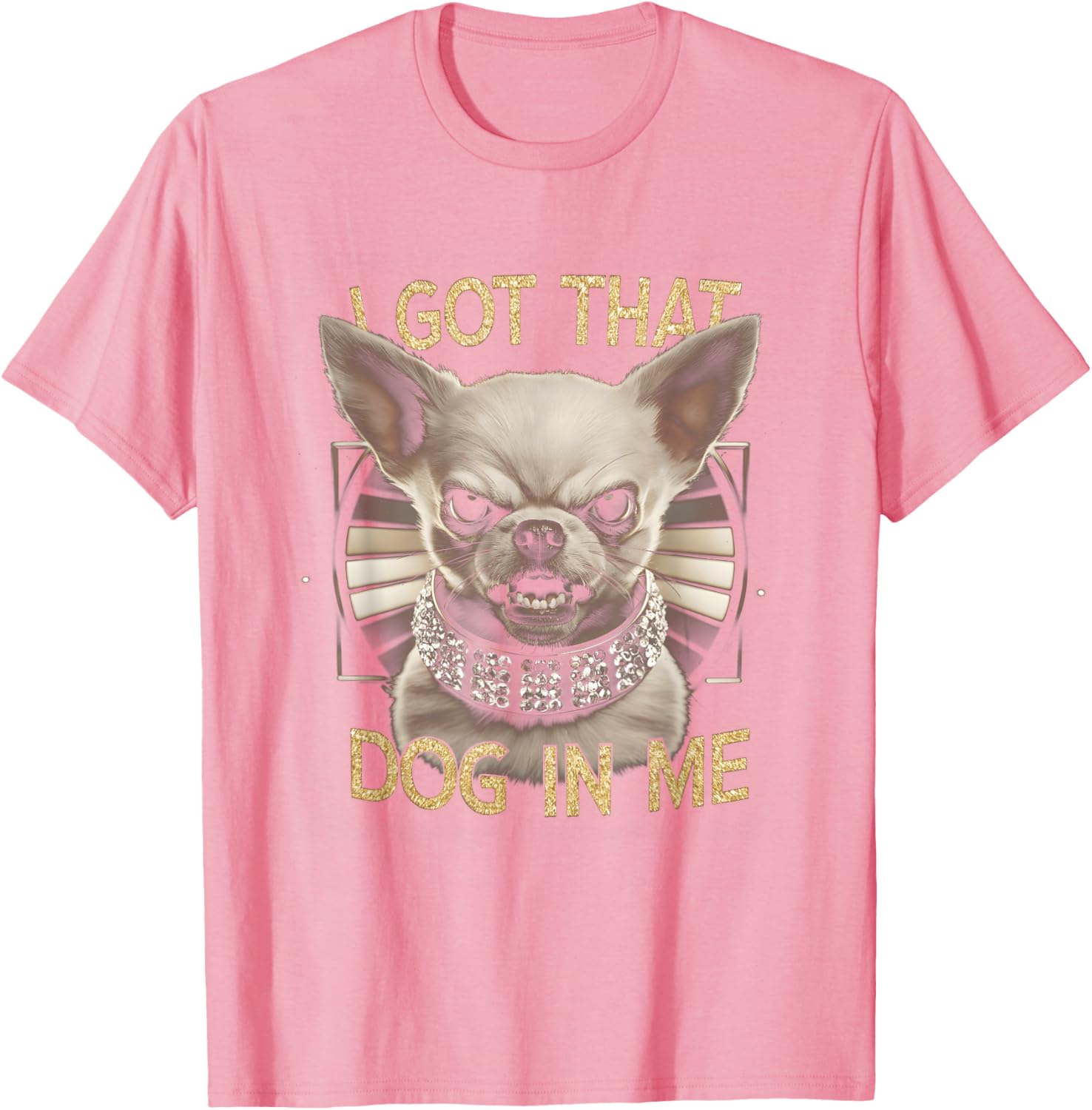 Funny Chihuahua T-Shirt with Angry Face for Dog Lovers Gift - 1