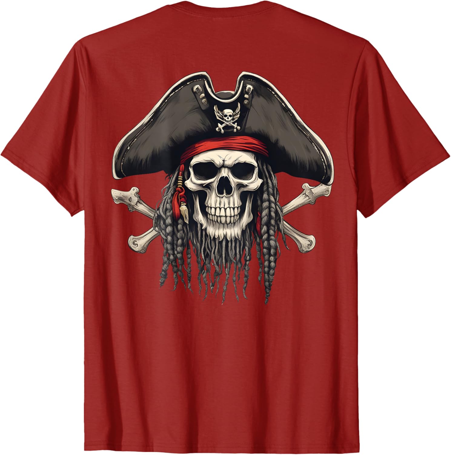 Cool Pirate Skull and Crossbones Jolly Roger T-Shirt for Adventurers - 4