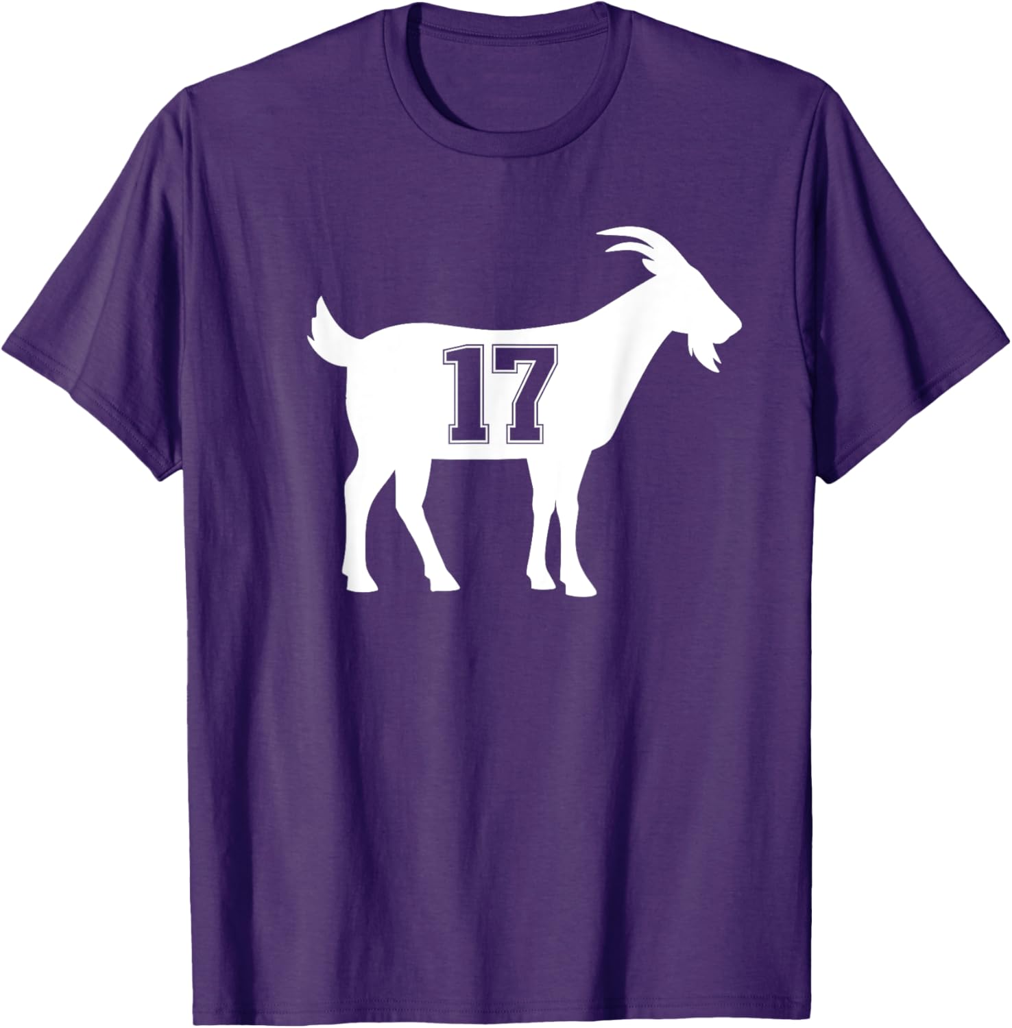 Goat 17 G.O.A.T. Number 17 Goat T-Shirt for Sports Fans and Casual Wear - 11