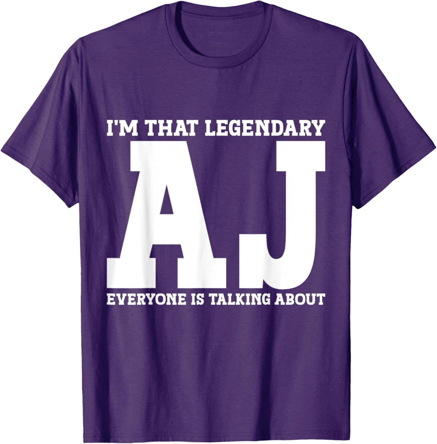 Funny AJ Personal Name T-Shirt for Unique Style and Casual Comfort - 6