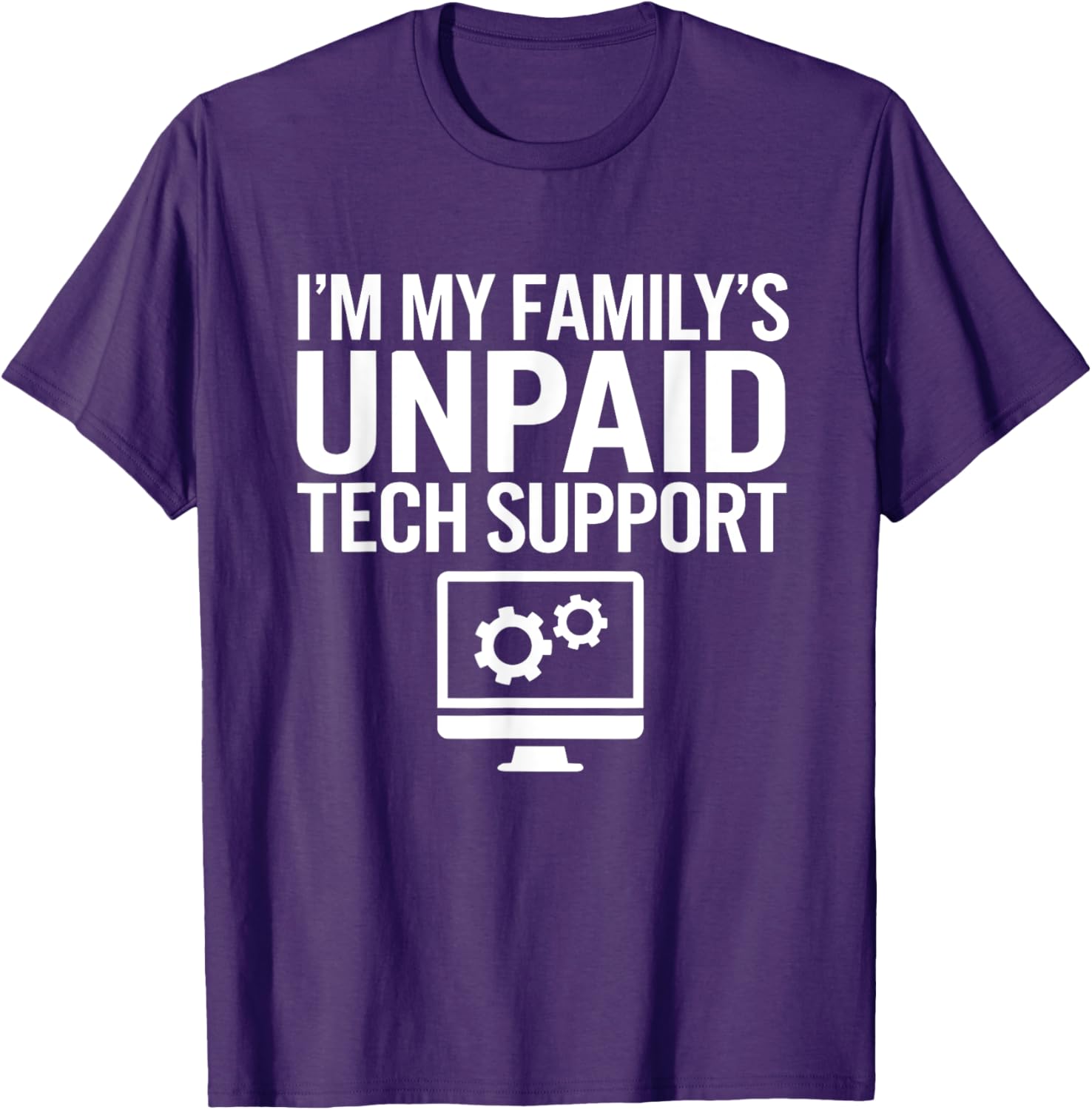 Funny Unpaid Tech Support T-Shirt for Computer Engineers Family Gift - 21