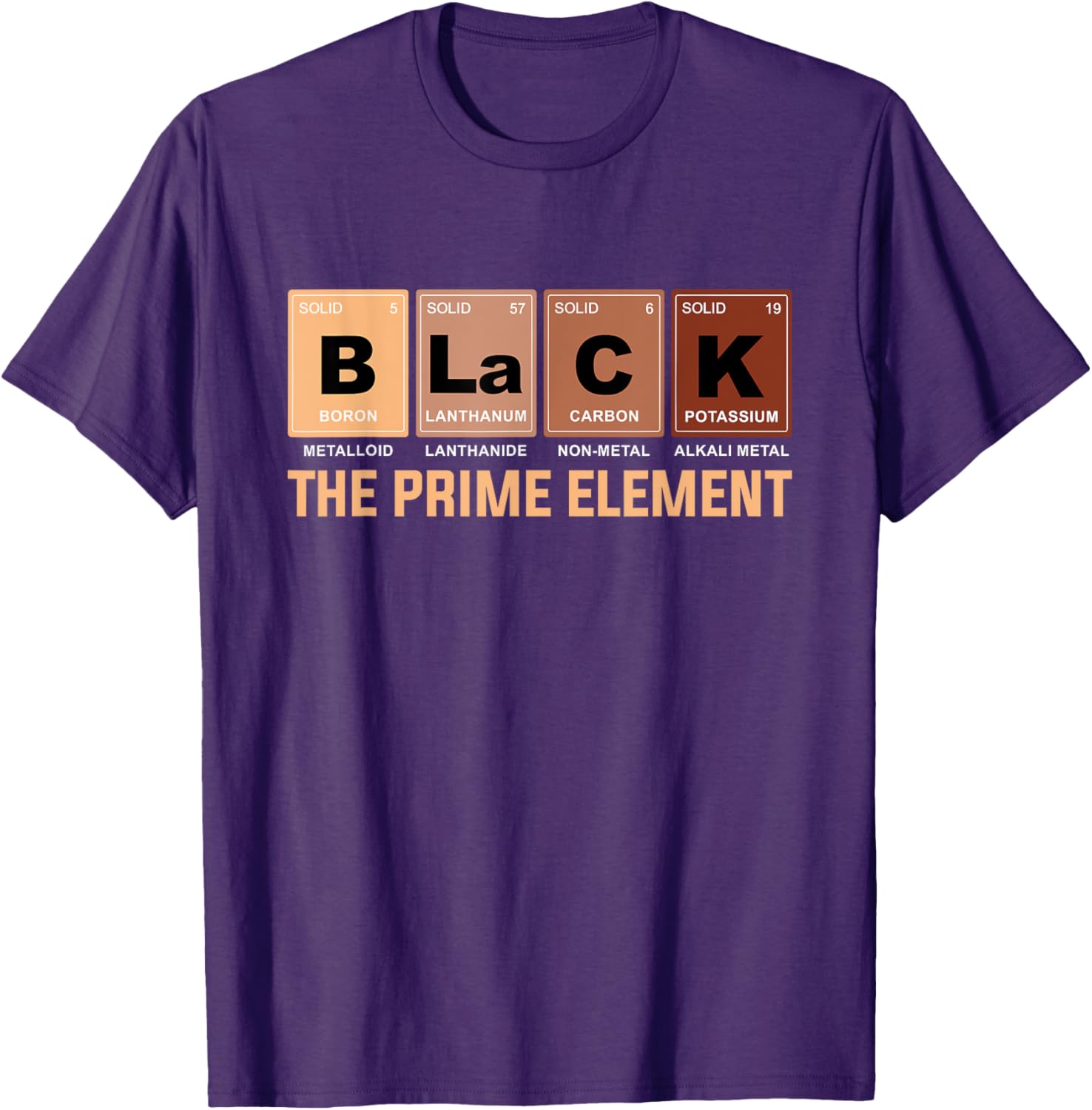 Celebrate Black History Month with the Prime Element Periodic Table T-Shirt - 9