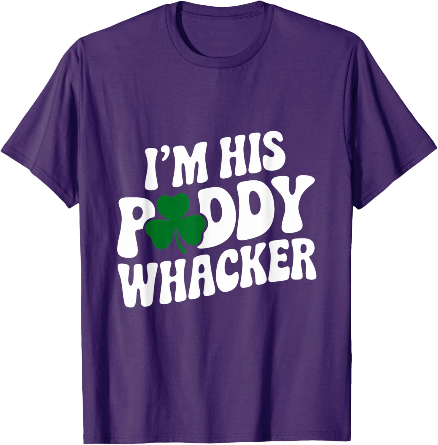 Groovy St Patrick's Day T-Shirt for Couples - I'm His Paddy Whacker - 10