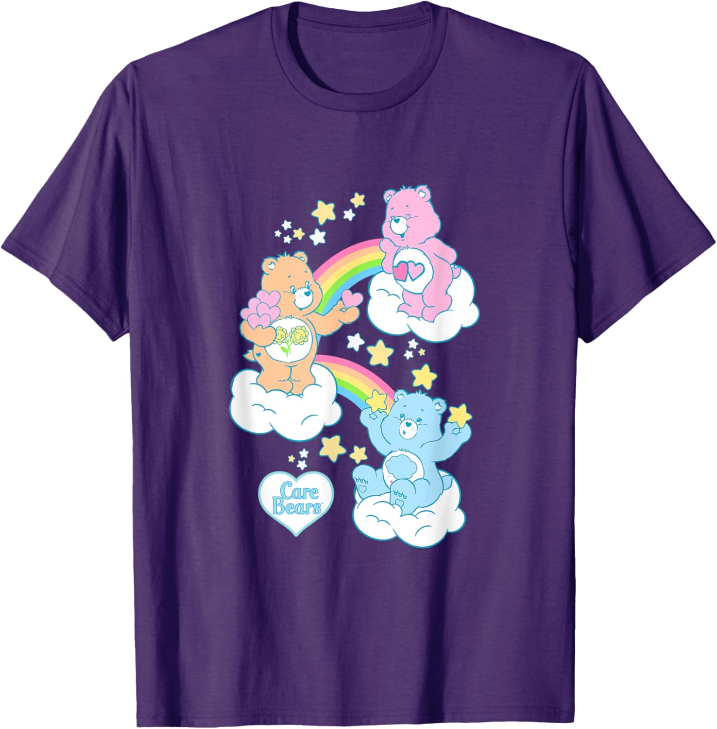 Care Bears Rainbow Kingdom Original Bear T-Shirt for Fun Stylish Wear - 2