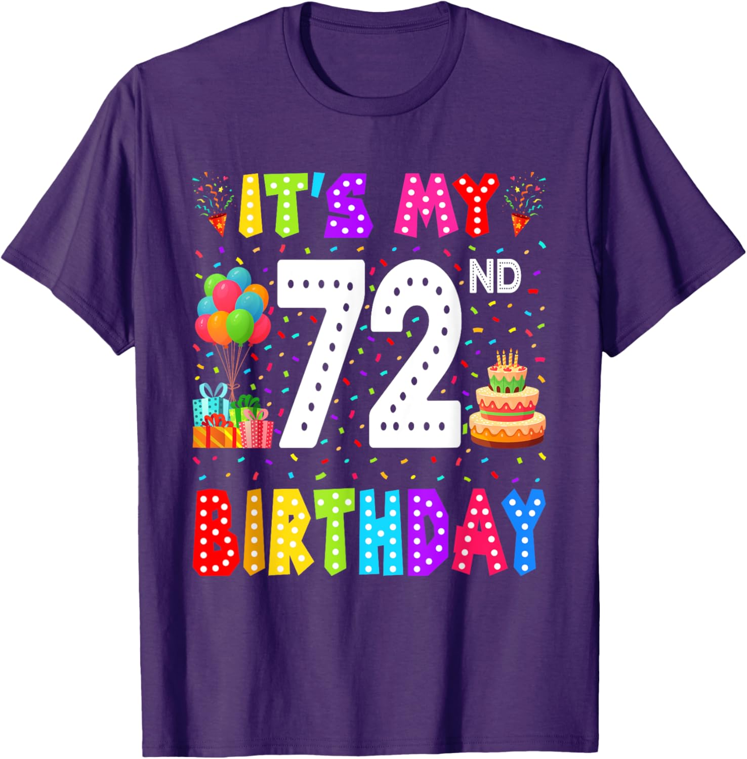Funny 72nd Birthday T-Shirt for Men and Women - Perfect Gift Idea - 5