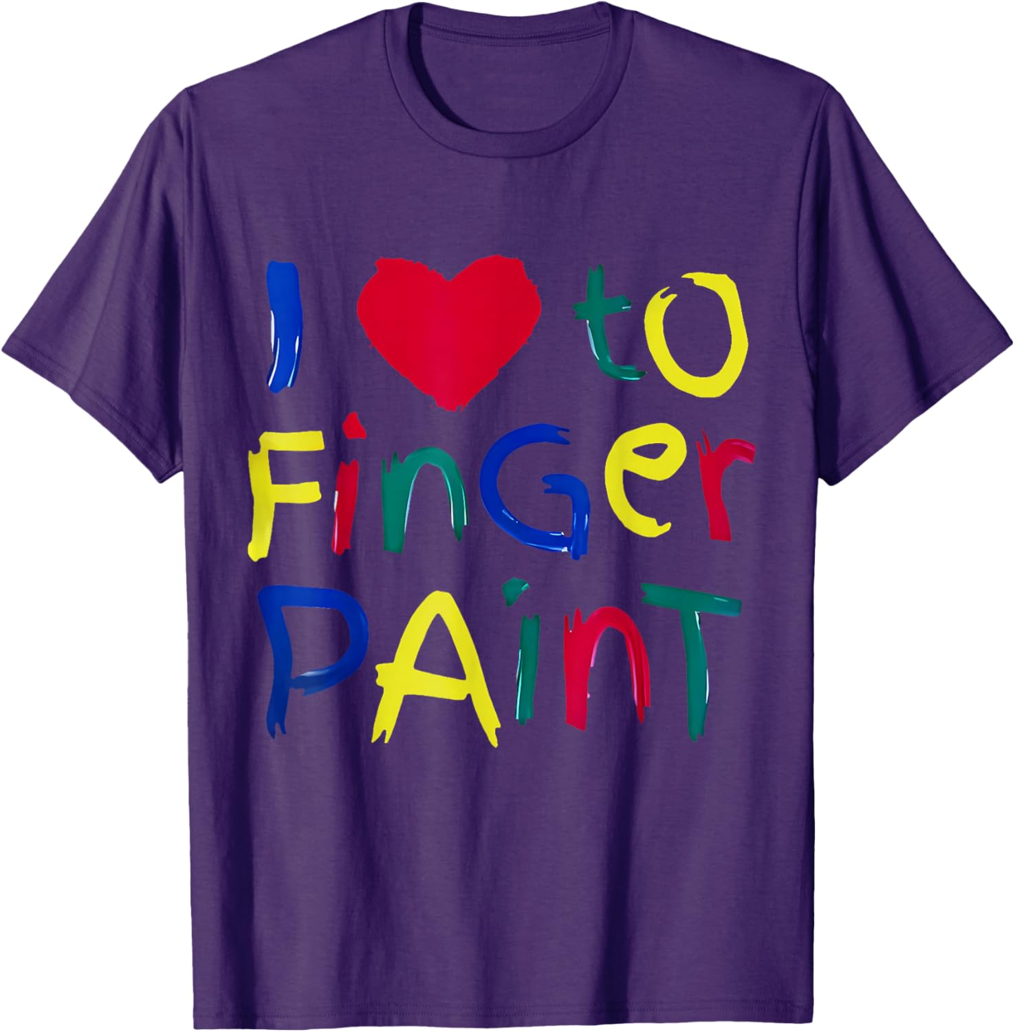 Cute Couple Finger Painting T-Shirt for Artsy Couples and Creative Fun - 17