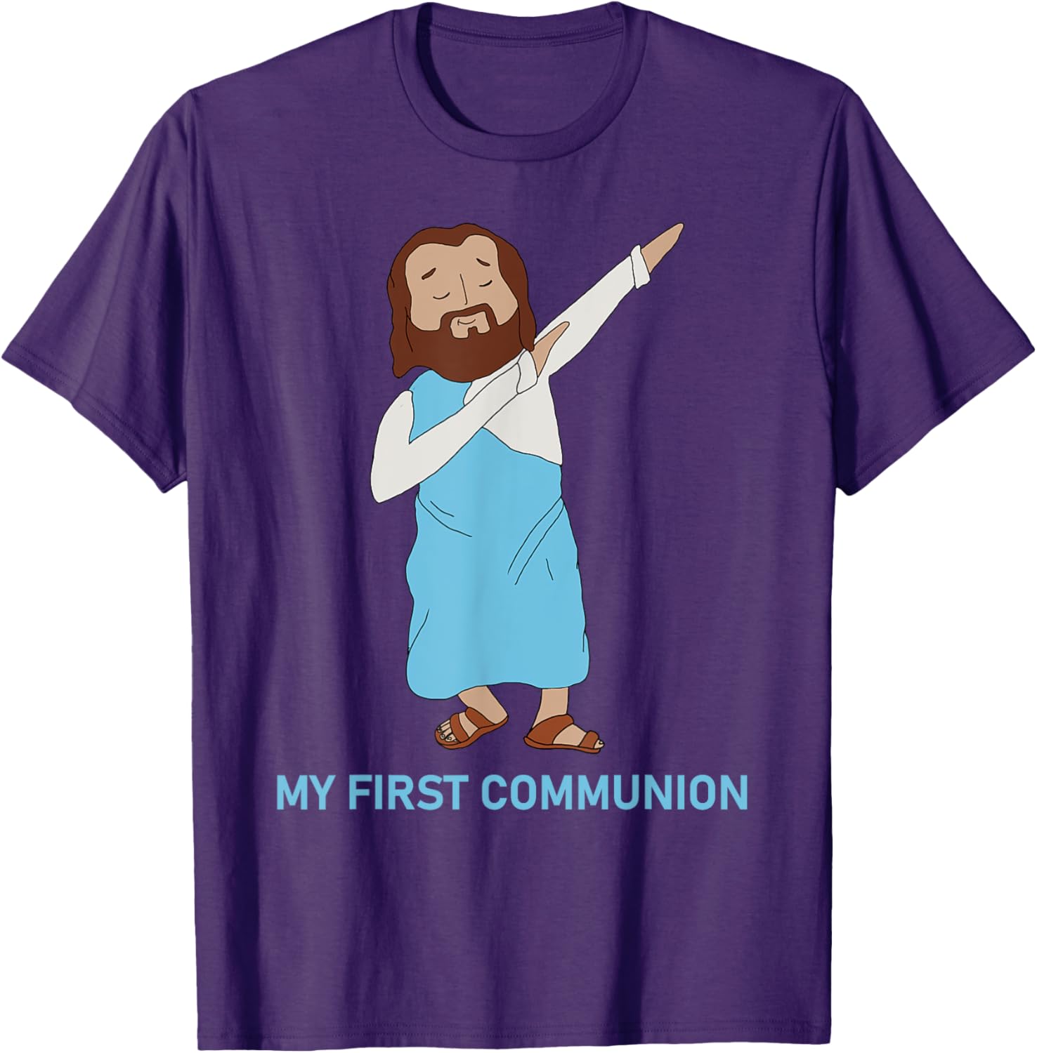 Funny Dabbing Jesus T-Shirt for First Communion - Catholic Gift - 11