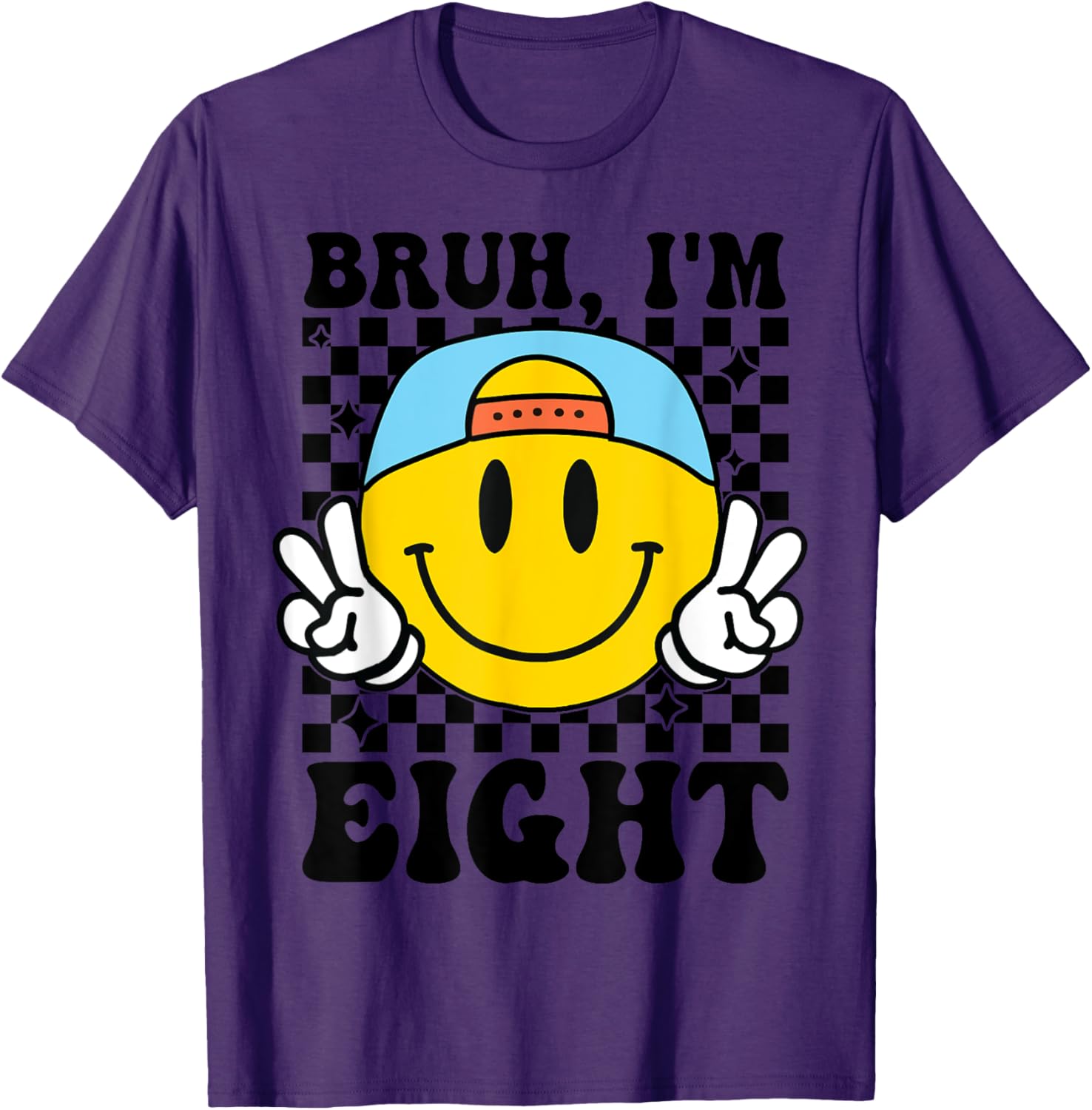 Groovy 8th Birthday T-Shirt for Boys and Girls Fun Gift Idea - 10