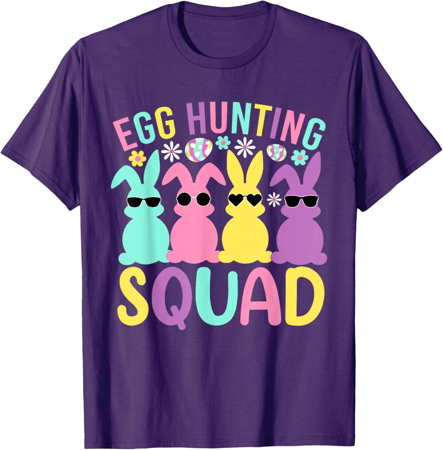 Egg Hunting Squad Family Bunny T-Shirt for Happy Easter Celebrations - 14