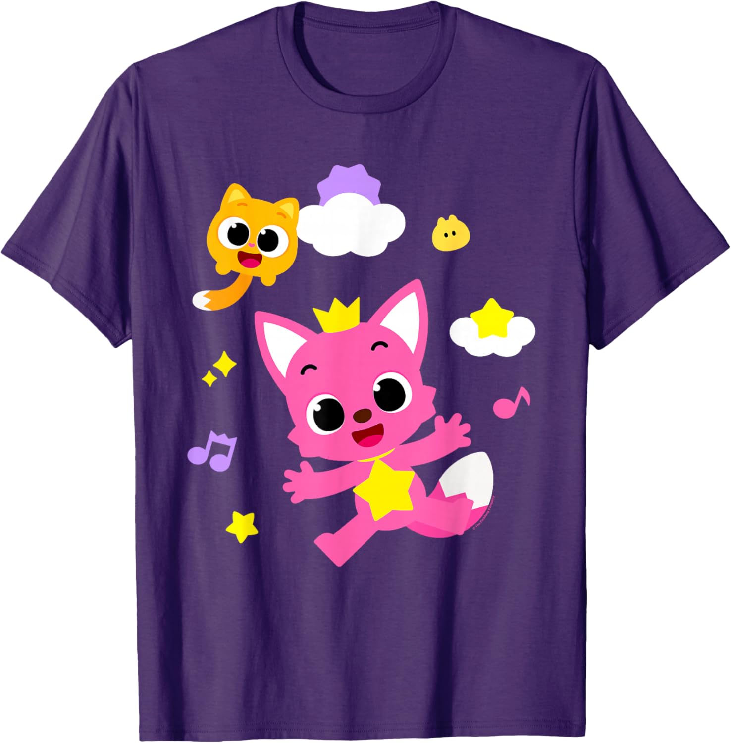 Cute Pinkfong and Ninimo Clouds T-Shirt for Kids - Fun and Stylish Wear - 3