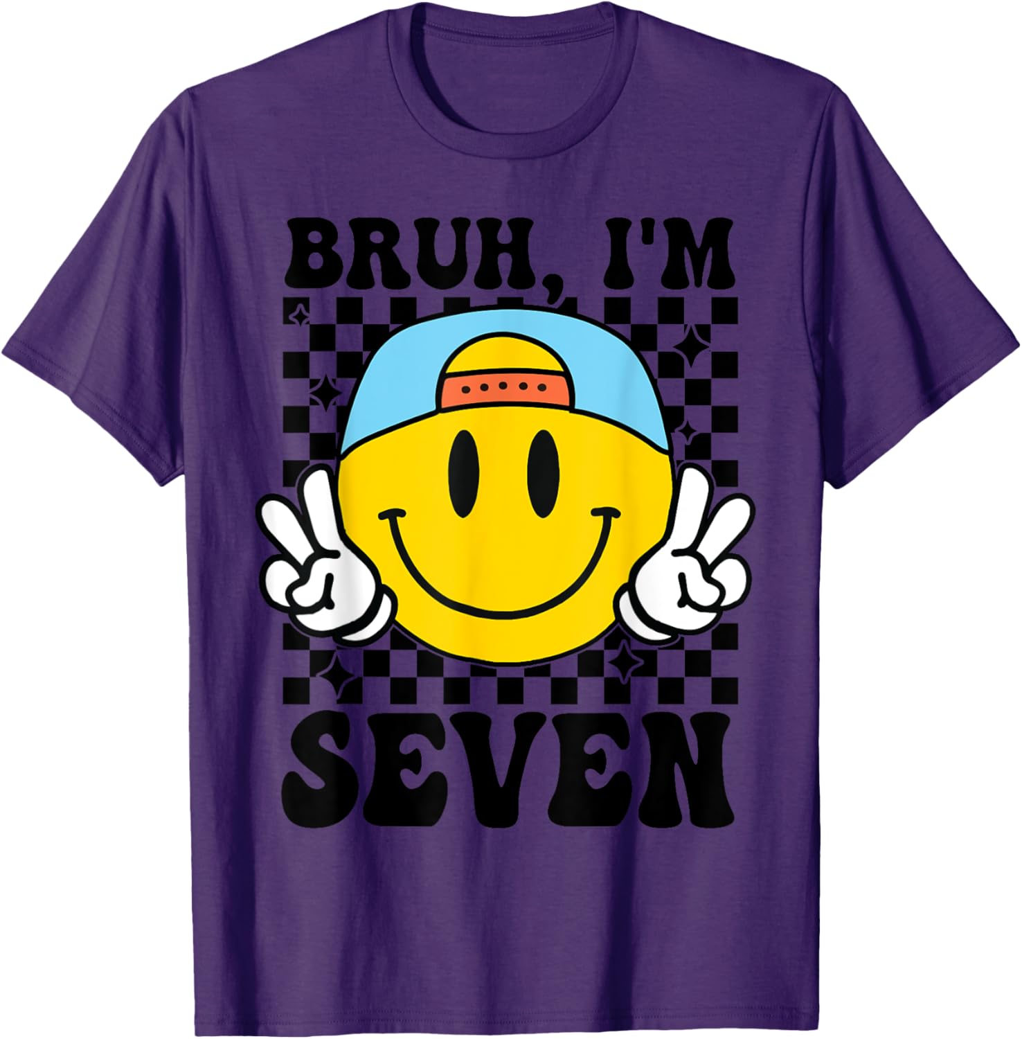 Groovy 7th Birthday T-Shirt for Boys and Girls - Fun Party Gift - 3