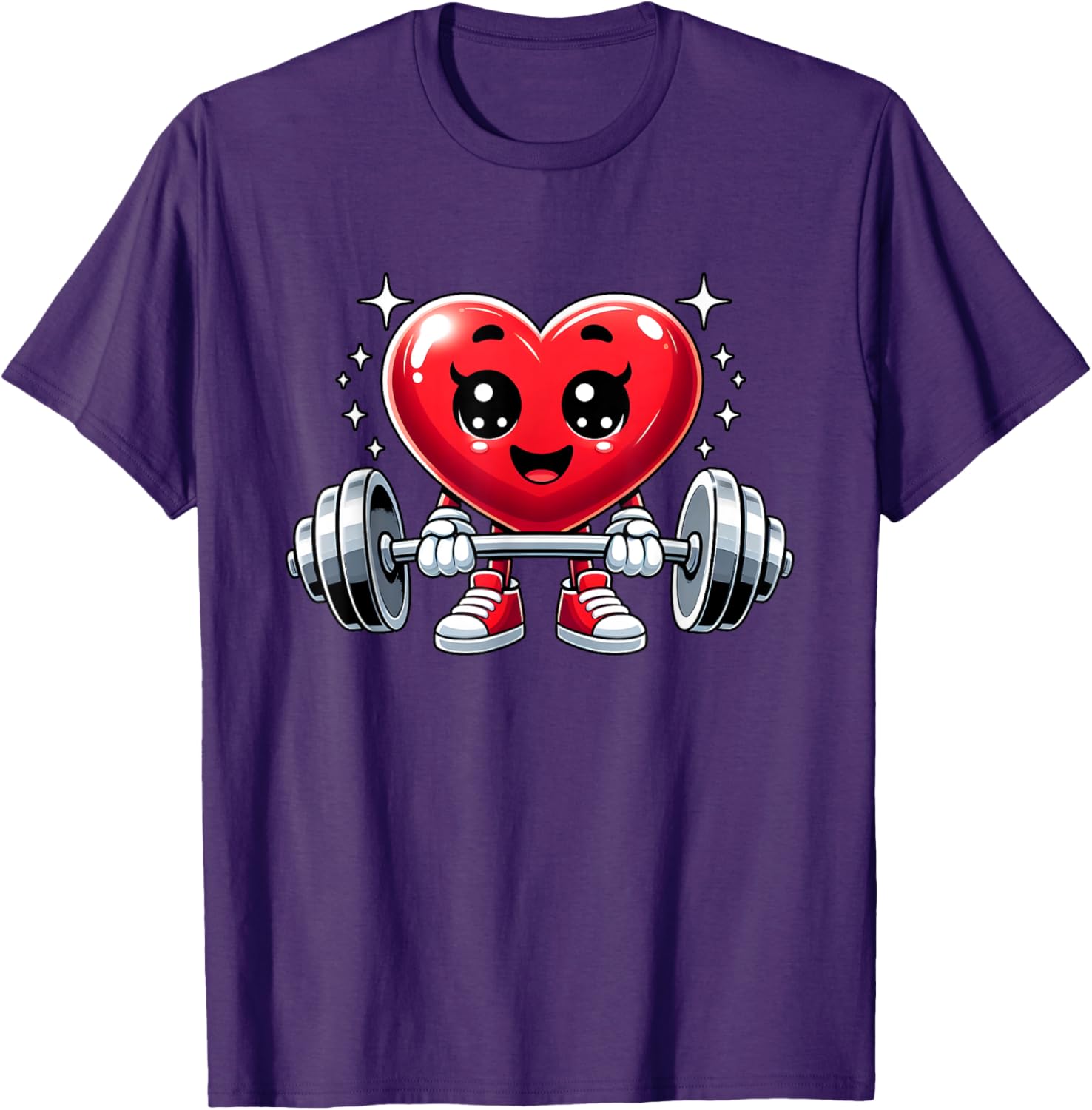 Funny Valentine's Day Heart Workout Fitness T-Shirt for Gym Lovers - 7