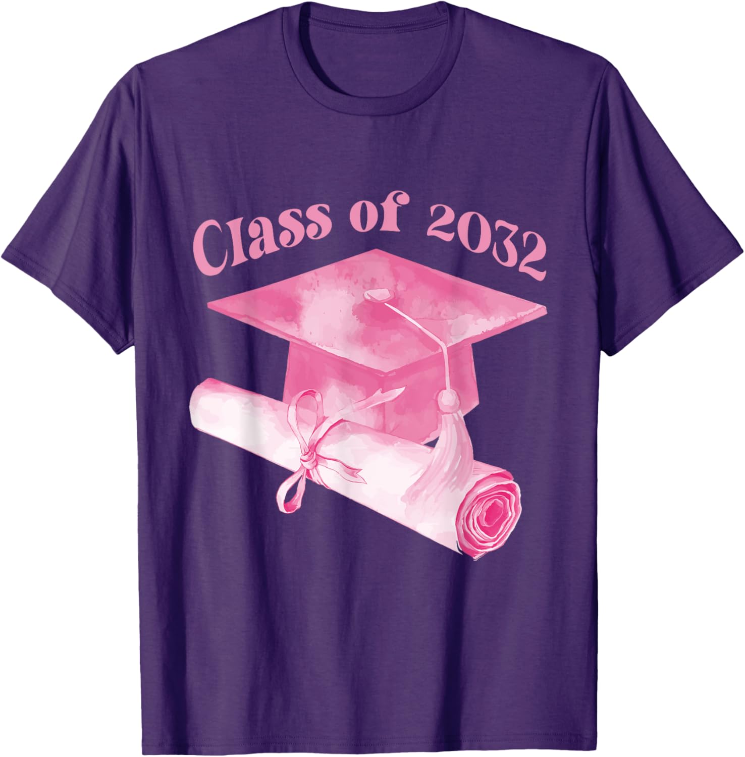 Class of 2032 Graduation Cap T-Shirt for Back to School Fun - 5