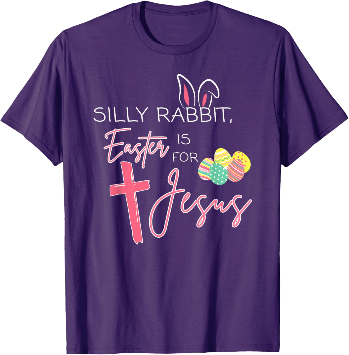 Cute Bunny Easter T-Shirt for Jesus - Silly Rabbit Christian Faith Wear - 10