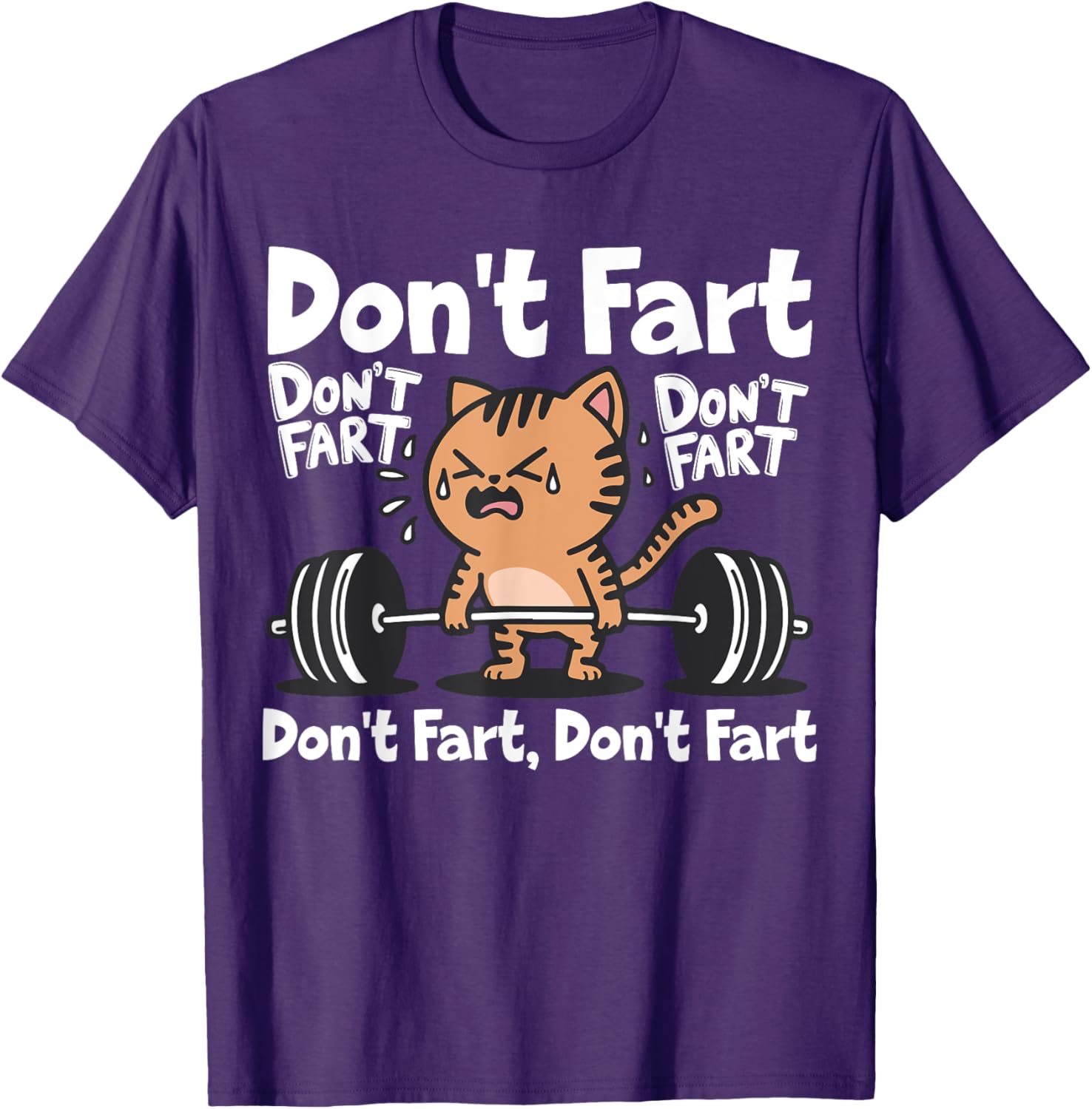 Funny Cat Workout T-Shirt for Weightlifting Fitness Lovers - 4