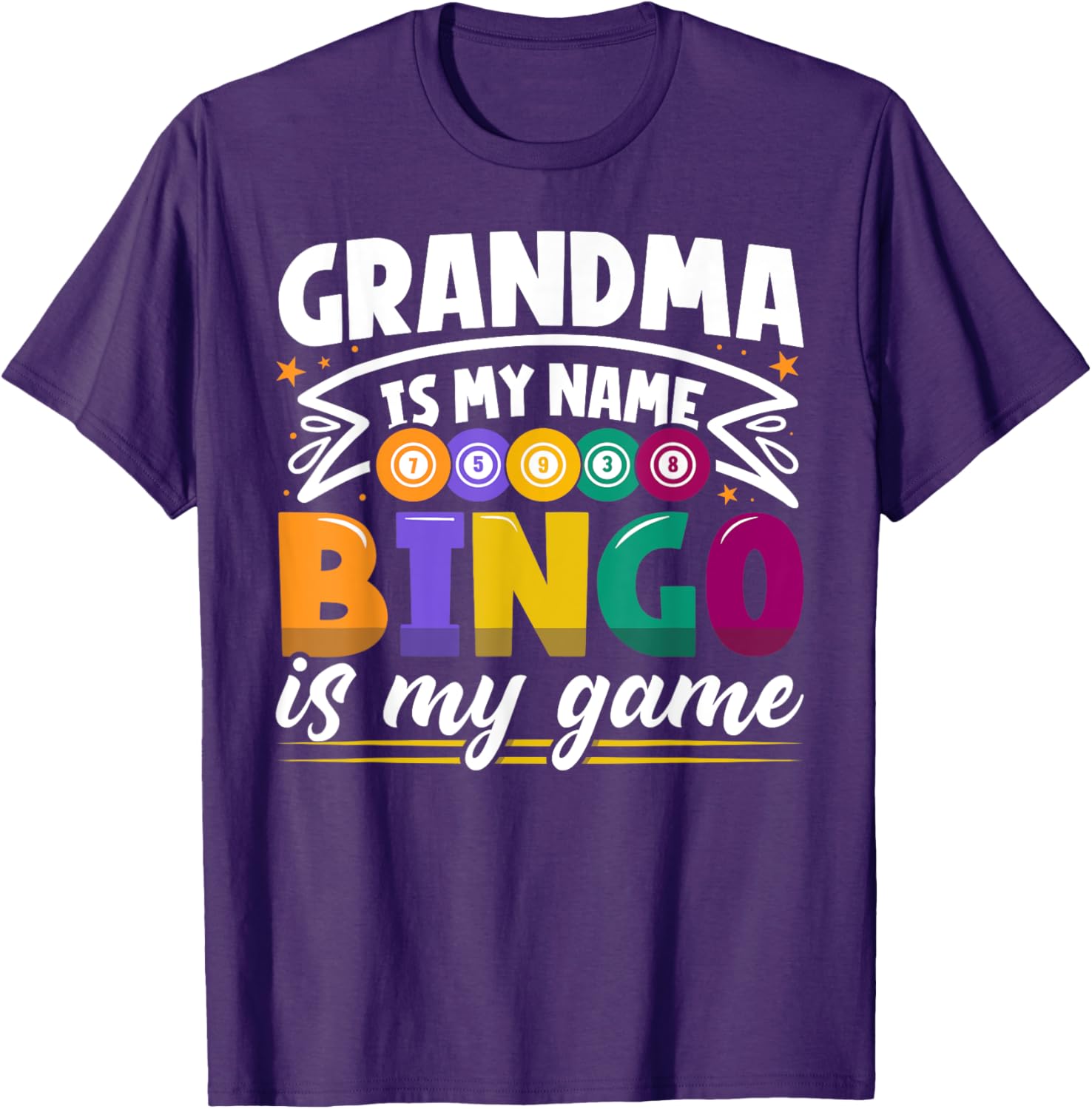 Funny Grandma Bingo Player T-Shirt for Bingo Lovers and Grandkids - 11