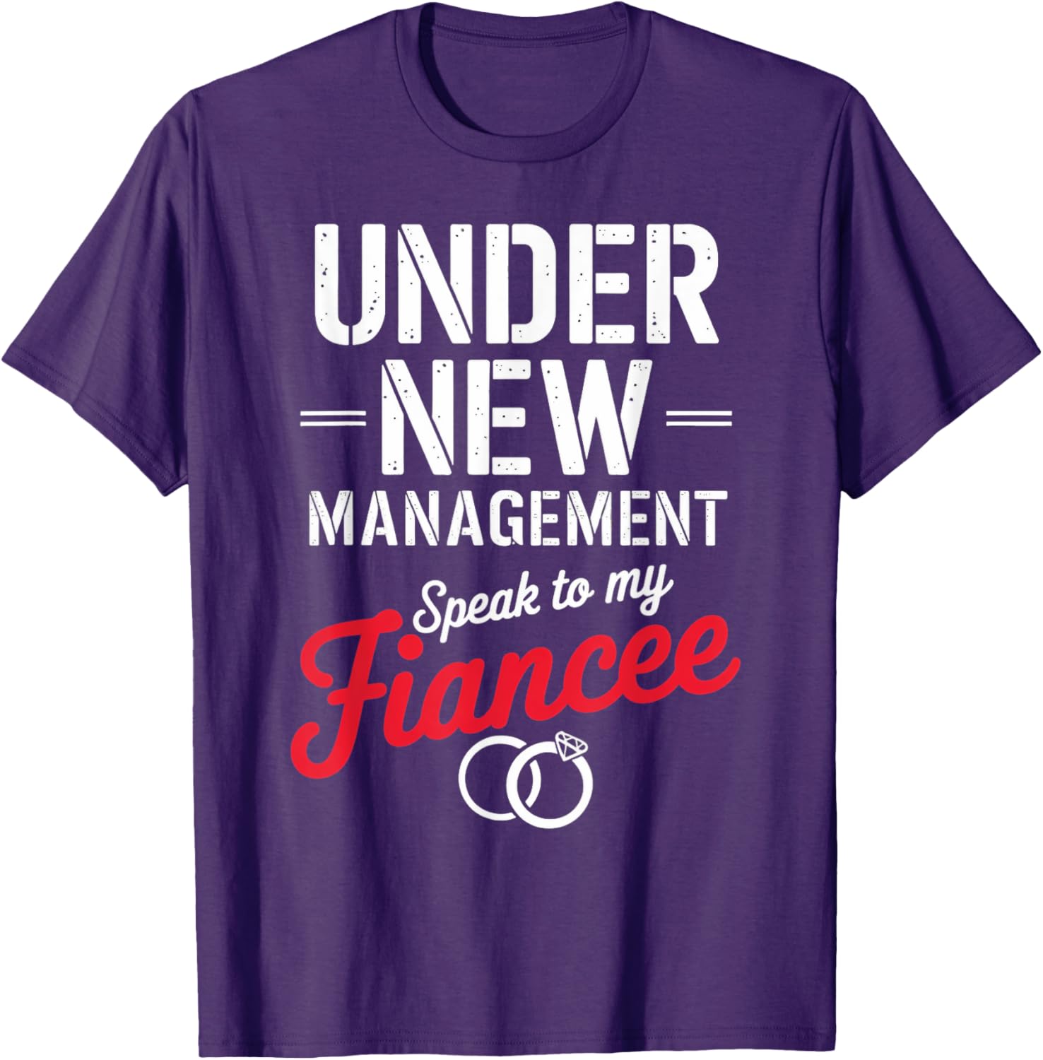 Cute Speak To My Fiancé Fiancee T-Shirt for Newly Engaged Couples - 6