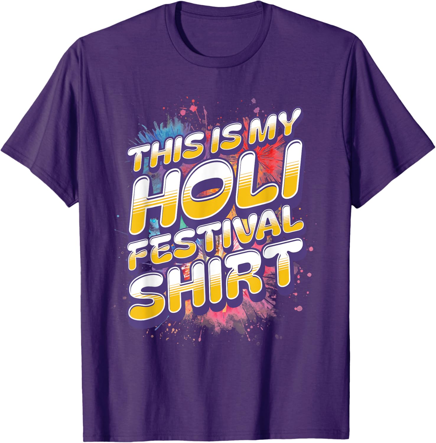 Colorful Holi Festival Shirt for Men and Women - Celebrate in Style - 14