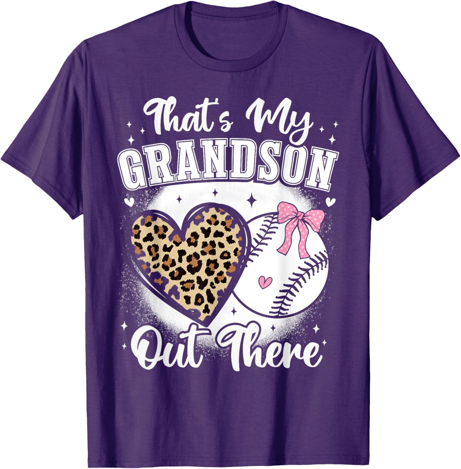 Cheer Grandma Tshirt for Baseball Nana Proud of Her Grandson - 13