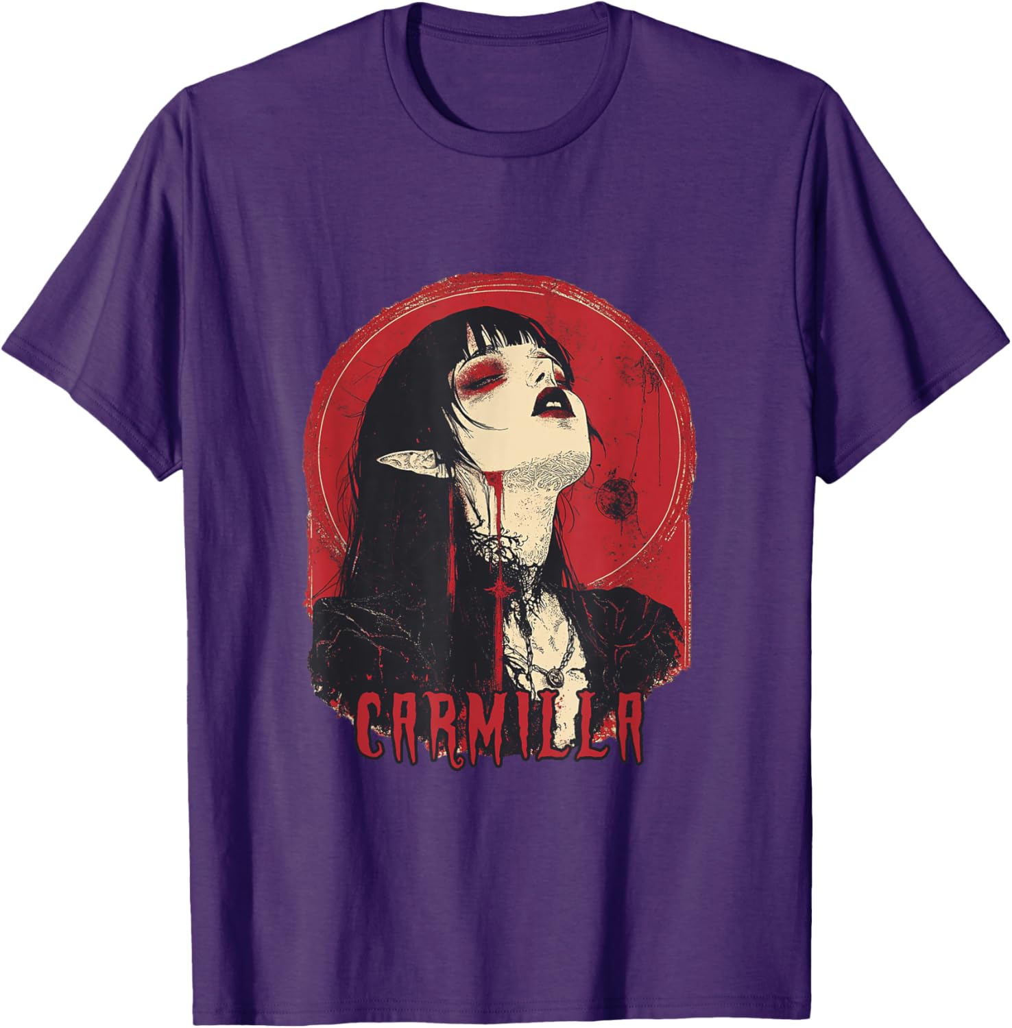 Gothic Vampire Carmilla T-Shirt for Stylish Fashion Enthusiasts - 3