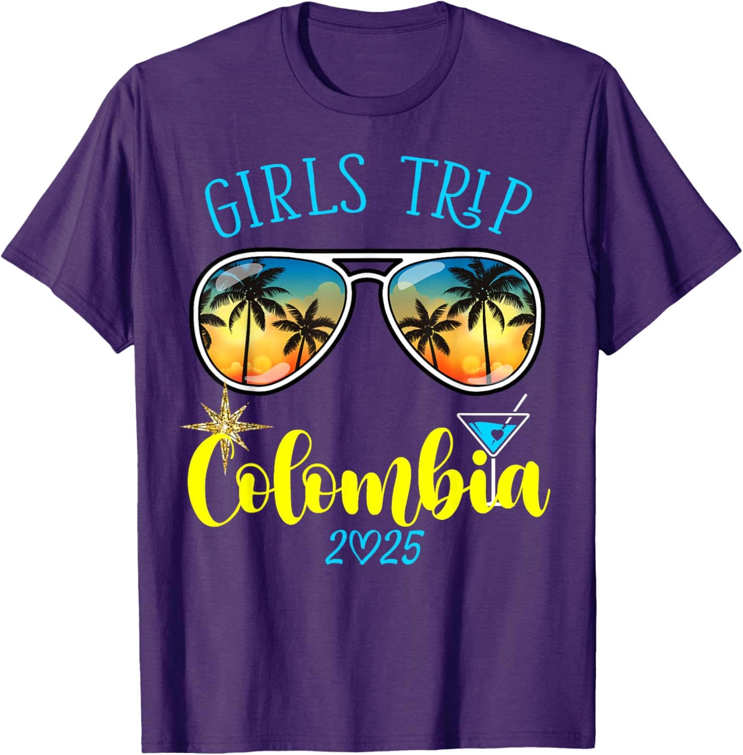 Cute Girls Trip Colombia 2025 T-Shirt for Weekend Birthday Squad - 10