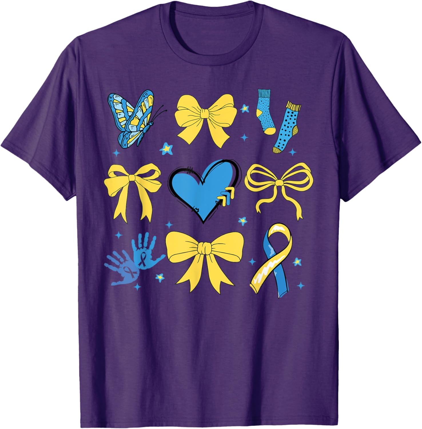 Coquette Bow T-Shirt for Girls - Trisomy 21 Down Syndrome Awareness - 15