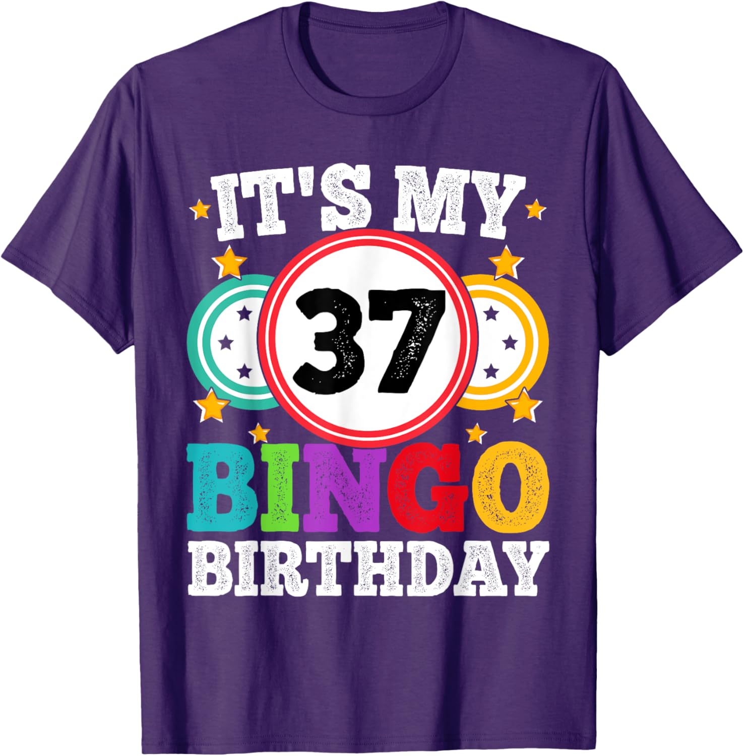 Funny Bingo 37th Birthday T-Shirt for Men and Women - Celebrate in Style - 12