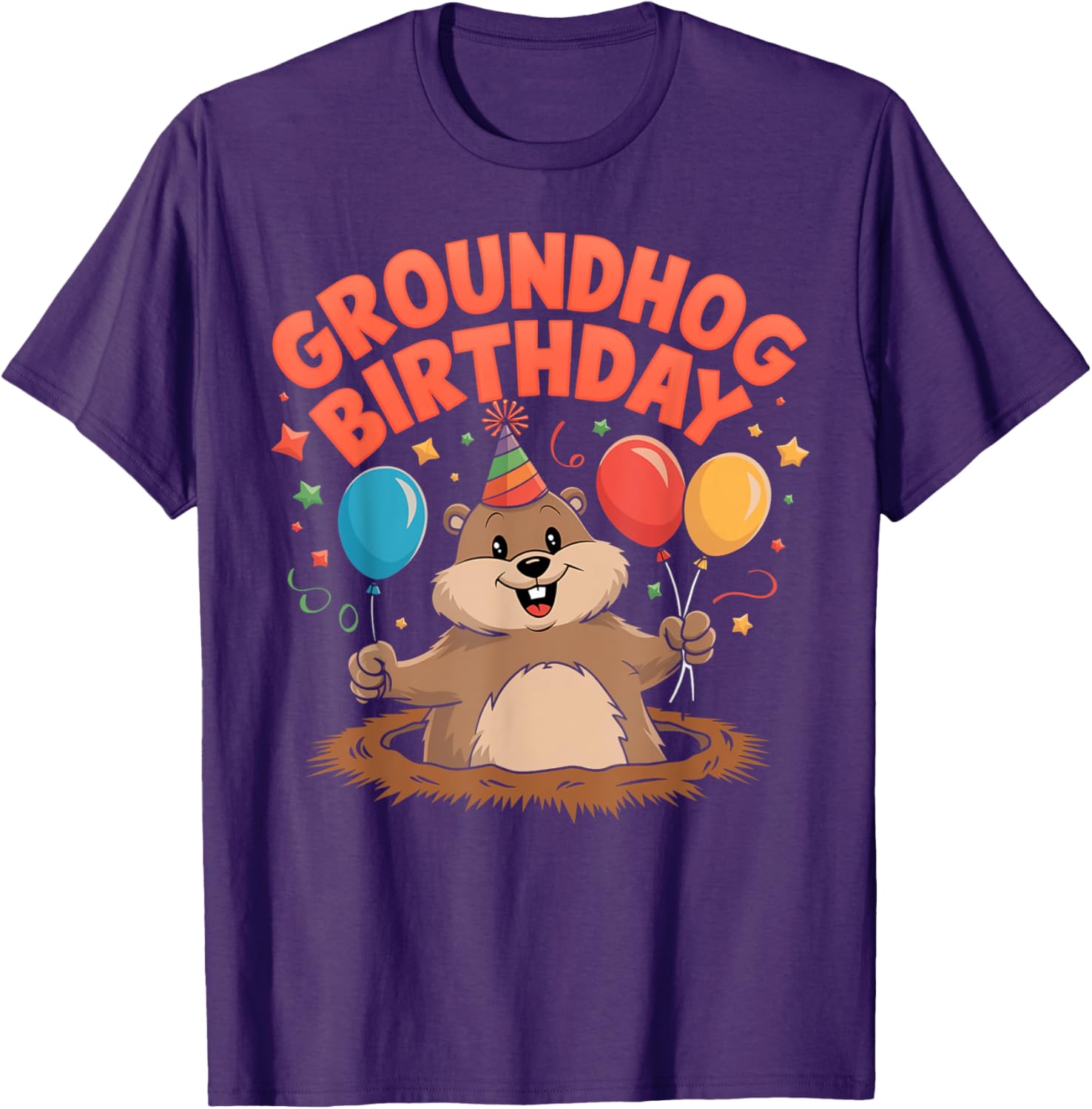 Cute Groundhog Day Birthday T-Shirt for February 2 Celebrations - 5