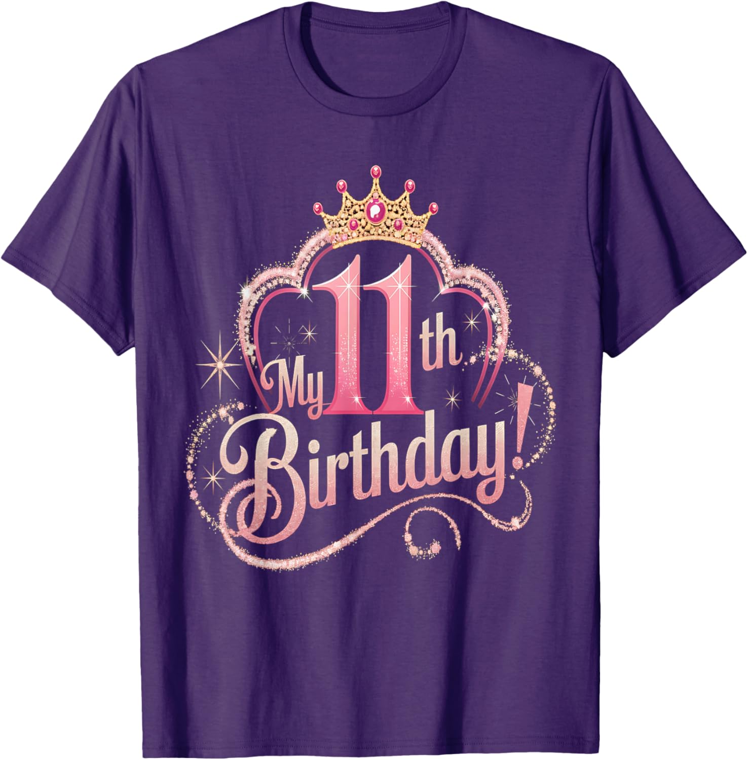 Cute 11th Birthday Shirt for Girls - Fun T-Shirt for Turning 11 - 8