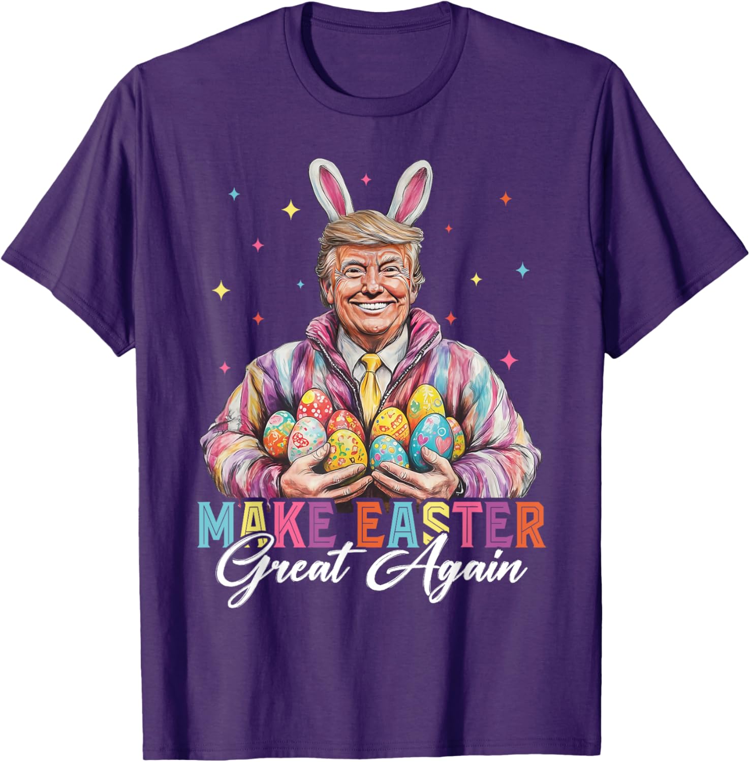 Funny Trump Easter Bunny Hunt T-Shirt for Holiday Fun and Celebration - 11