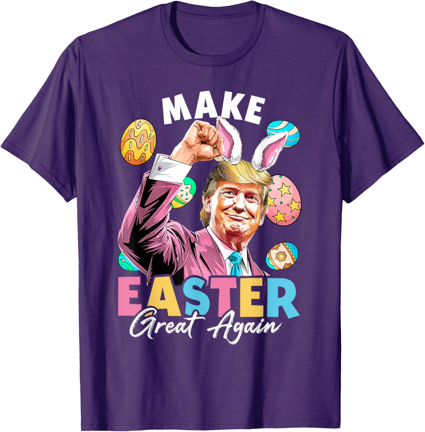 Funny Trump Easter Bunny Hunt T-Shirt for Holiday Fun and Laughter - 15