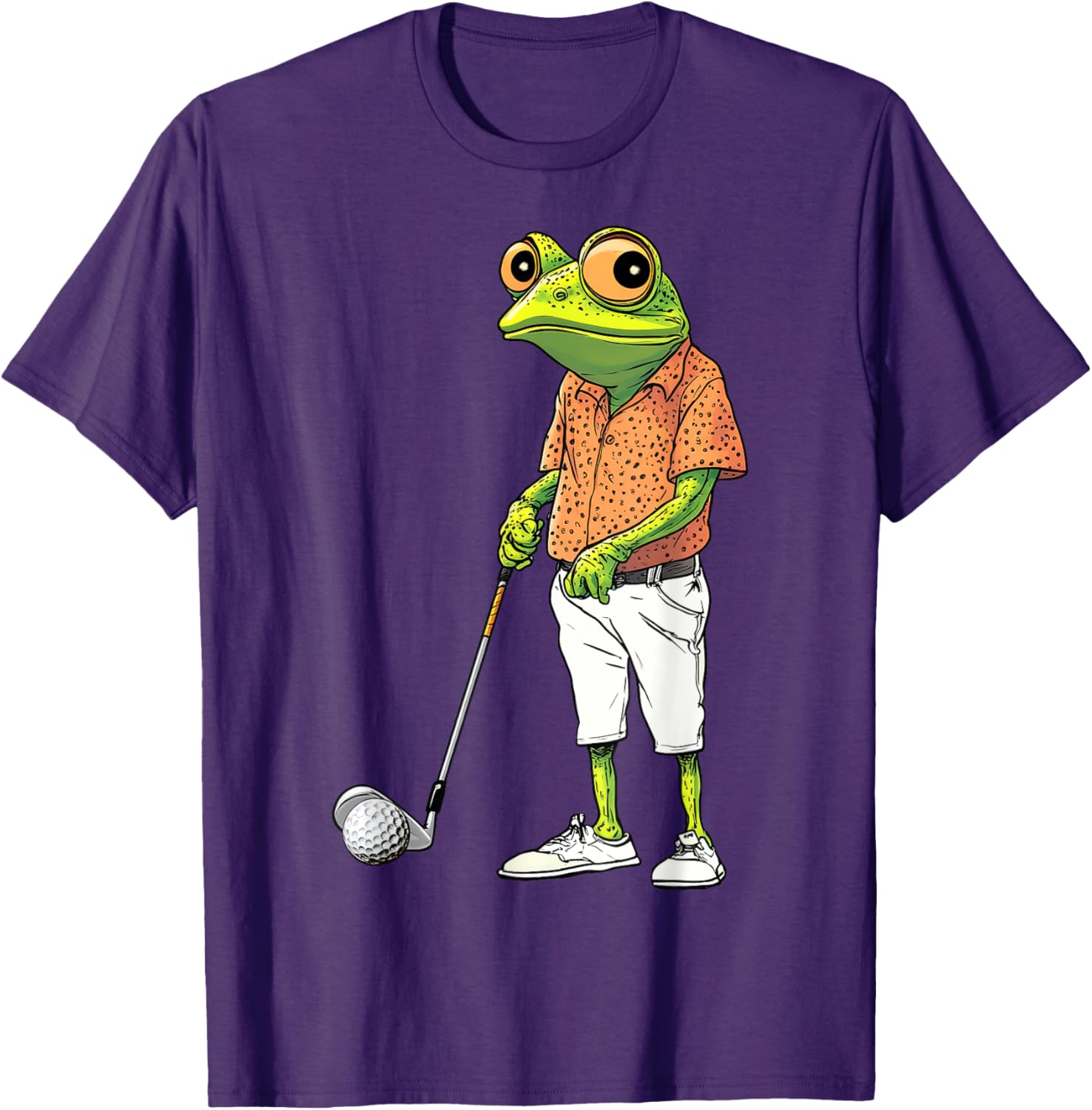 Cute Frog Golf Player T-Shirt for Golf Lovers and Animal Fans - 5
