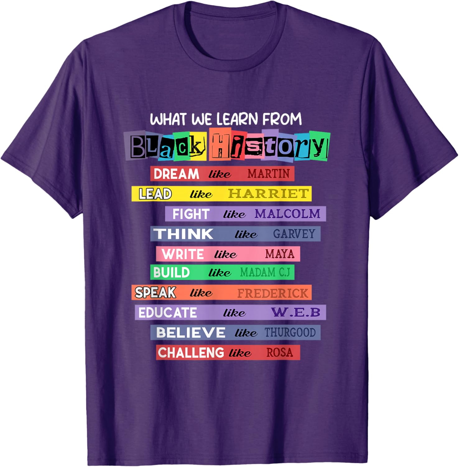 Celebrate Black History Month with Inspired Learning T-Shirt - 4