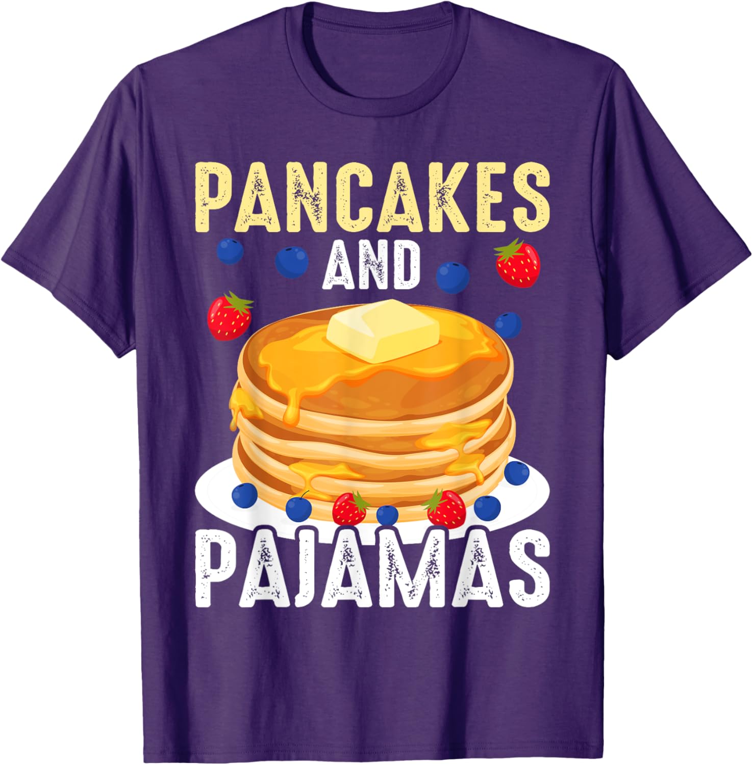 Cozy Pancake Pajama T-Shirt for Fun and Relaxation at Home - 2