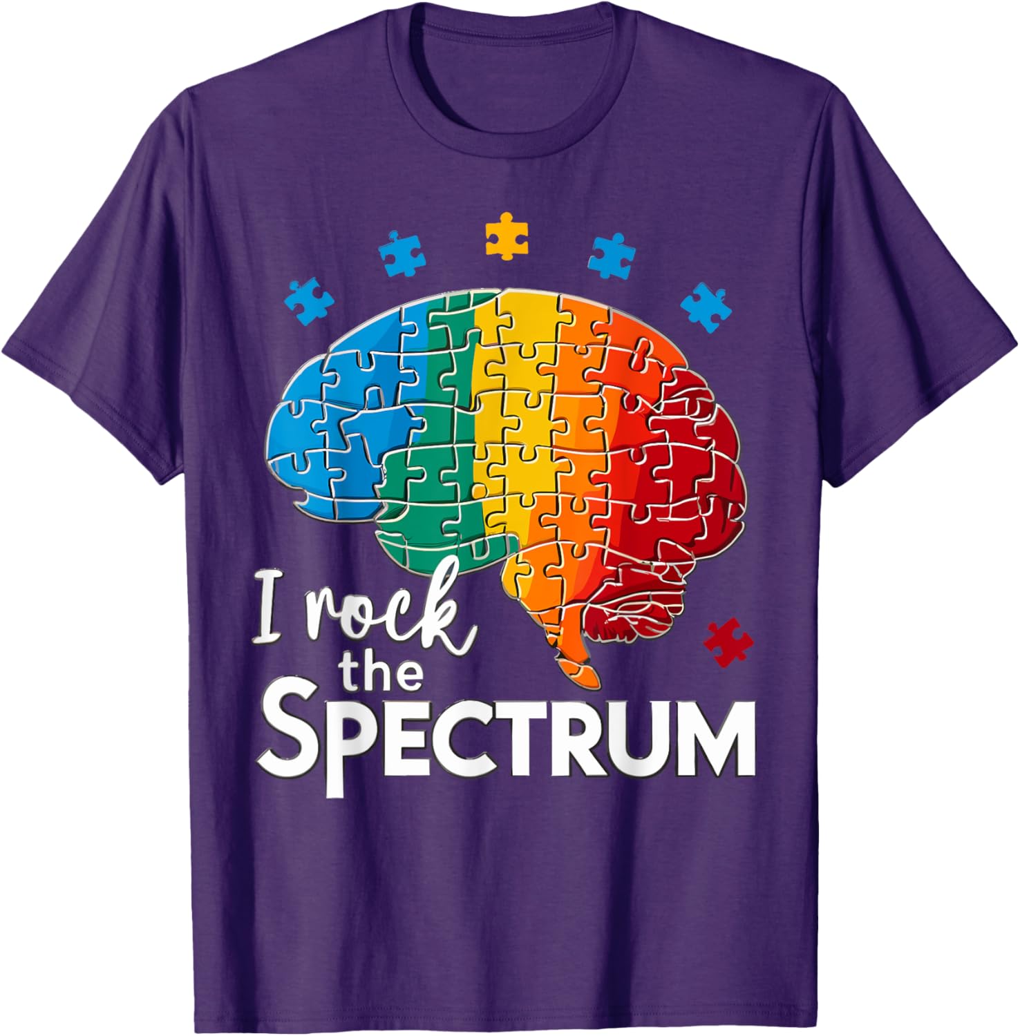 Cute Autism Awareness T-Shirt for Toddlers I Rock The Spectrum Design - 4
