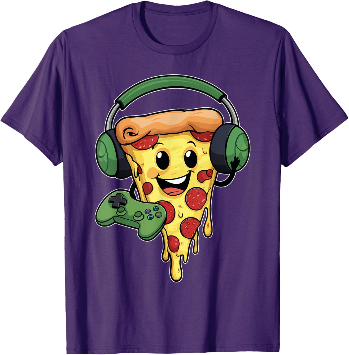 Funny Gamer Pizza Lovers T-Shirt for Video Game Enthusiasts - 9
