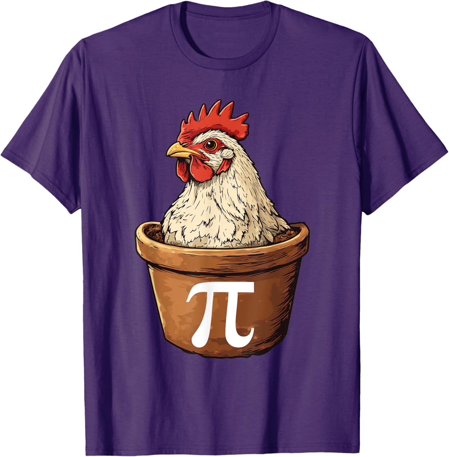 Funny Chicken Pot Pi Math T-Shirt for Math Lovers and Foodies - 10
