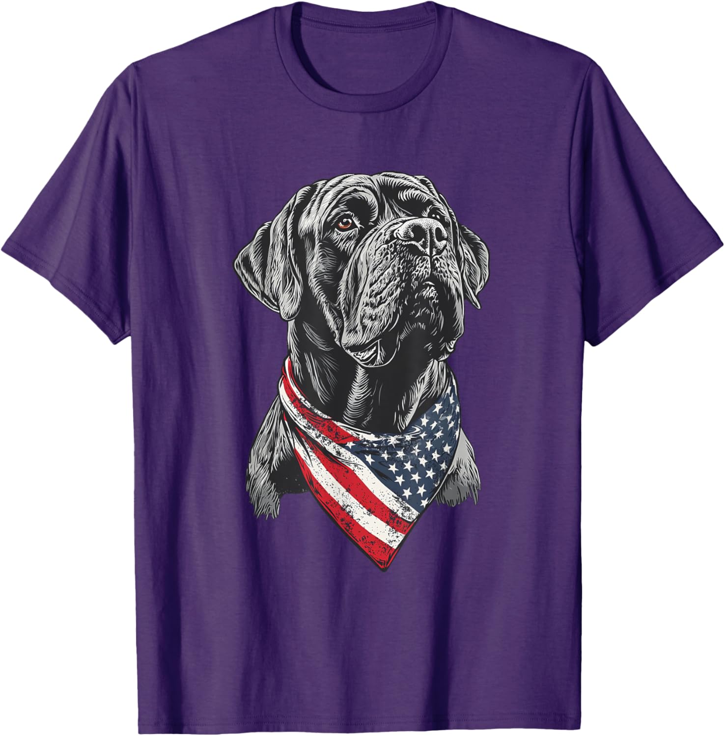 English Mastiff American Flag T-Shirt for Dog Lovers and Patriotism - 7