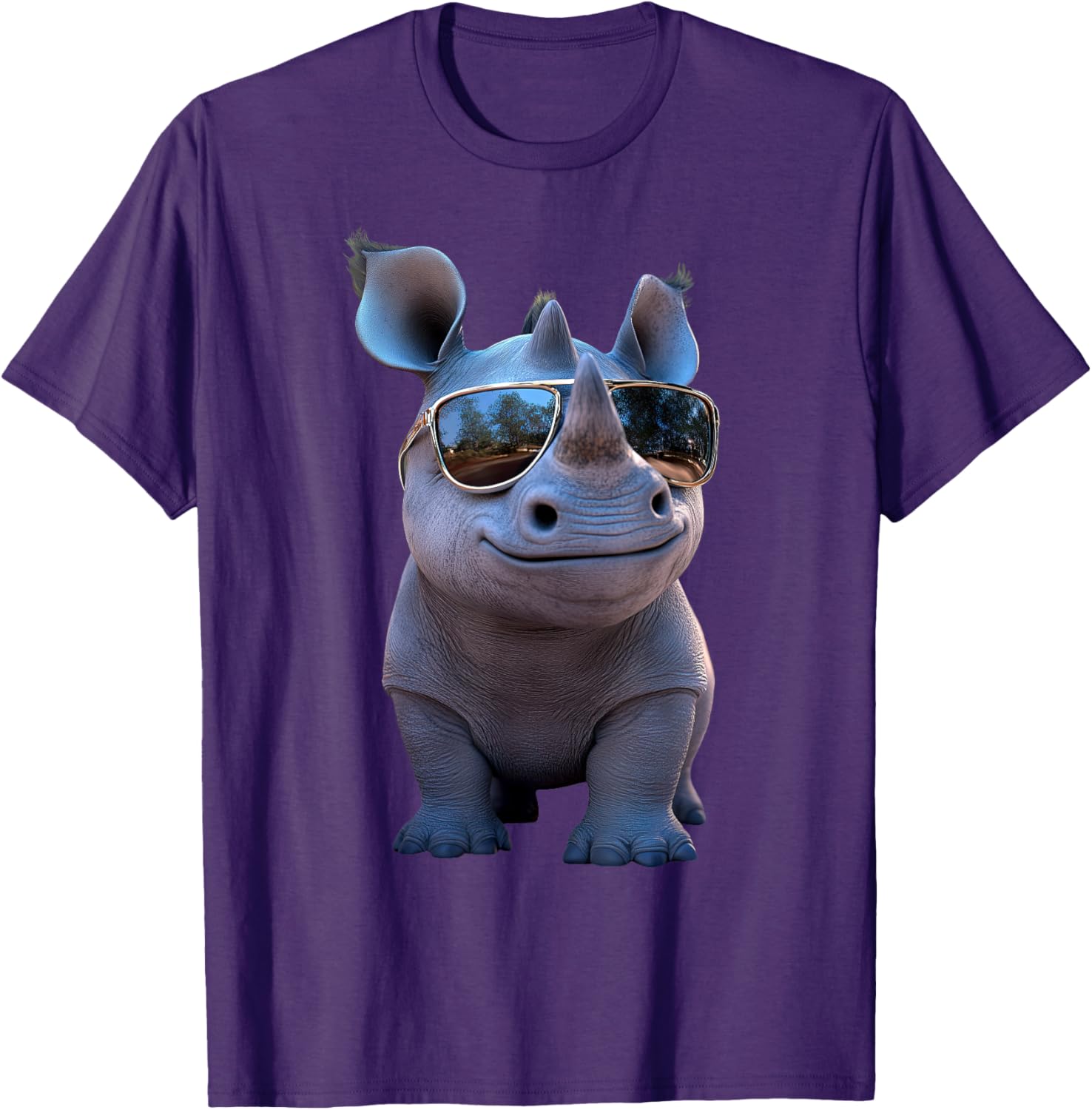 Cute Rhino Safari T-Shirt for Animal Lovers | White Rhinoceros Apparel - 9