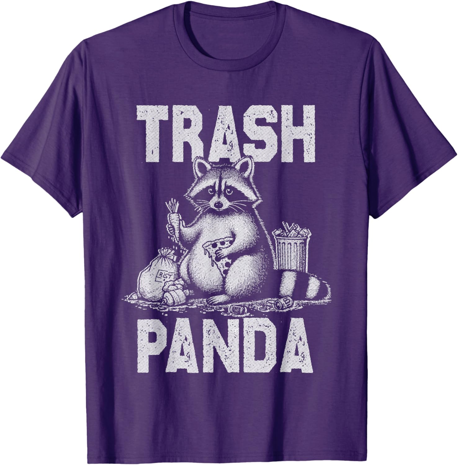 Funny Trash Panda Raccoon Eating Garbage T-Shirt for Animal Lovers - 2