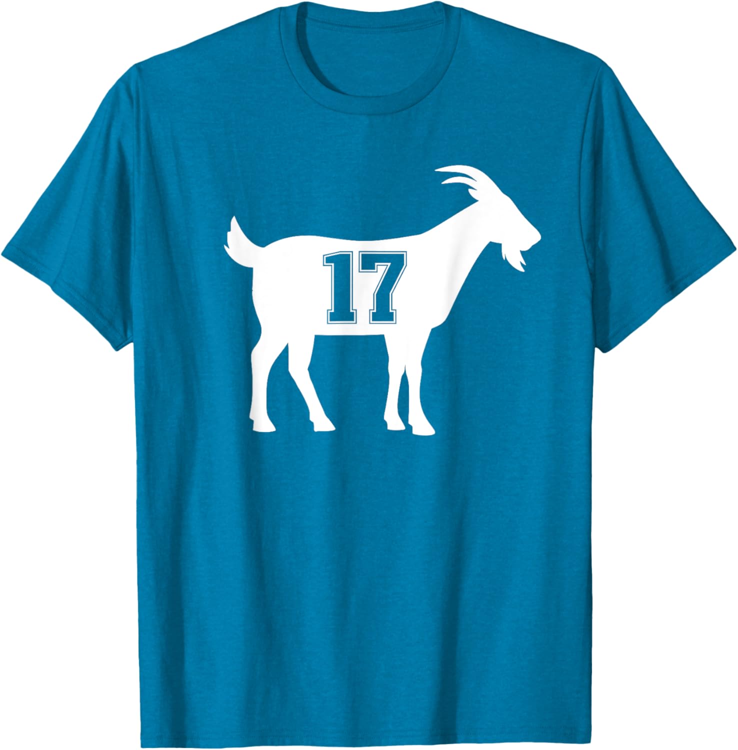 Goat 17 G.O.A.T. Number 17 Goat T-Shirt for Sports Fans and Casual Wear - 17
