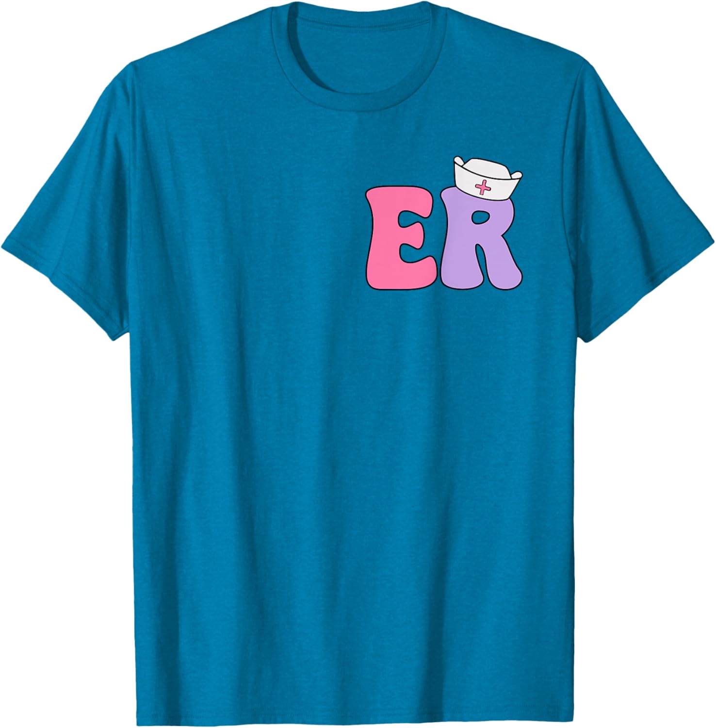 Emergency Nurse T-Shirt for ER Professionals Dual-Sided Design Apparel - 8