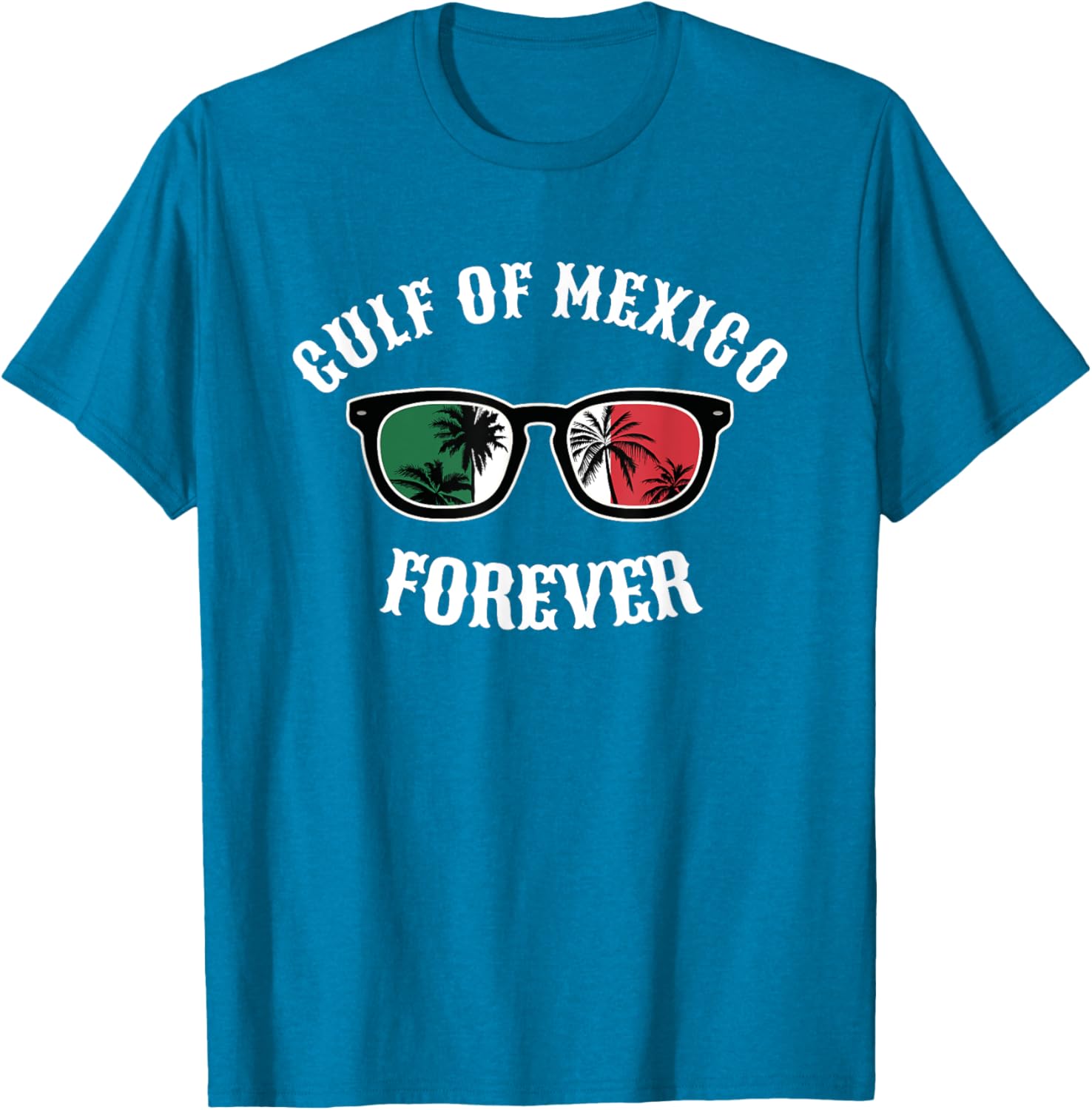 Gulf of Mexico Pride Mexican Flag Beach T-Shirt for Fun Summer Days - 16