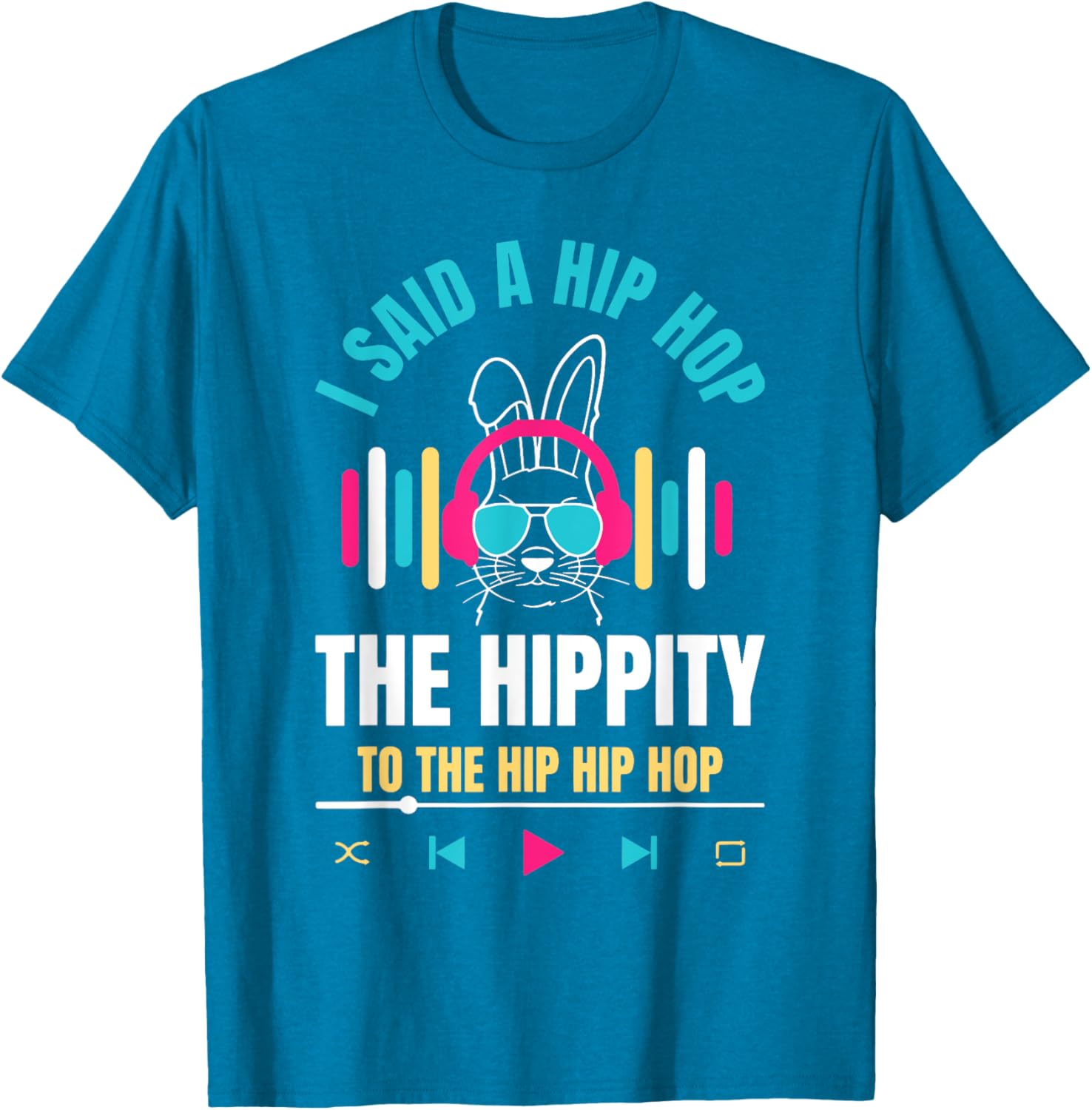Funny Hip Hop Bunny Easter T-Shirt for Kids and Adults β Cute Spring Tee - 14
